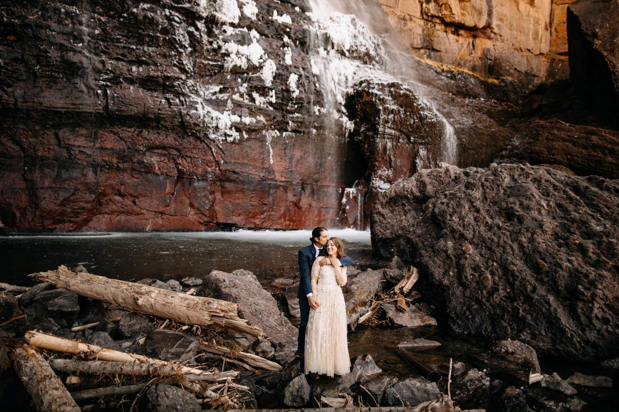 Sweet Mountain Elopement with their Furbaby in Telluride