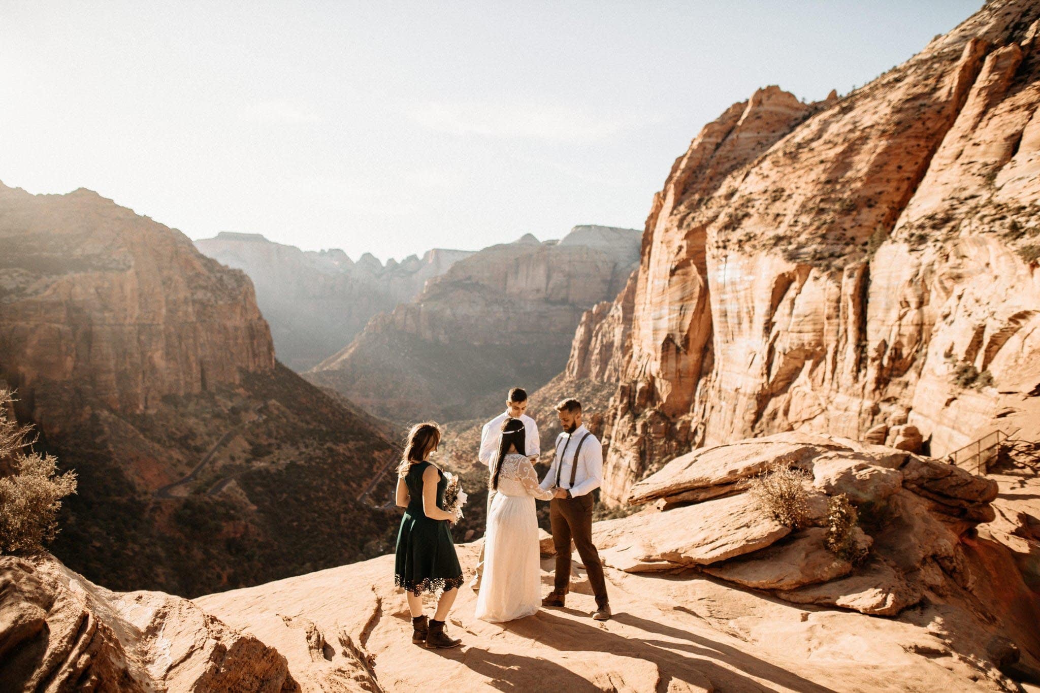 Sunset Adventure Elopement at Zion National Park