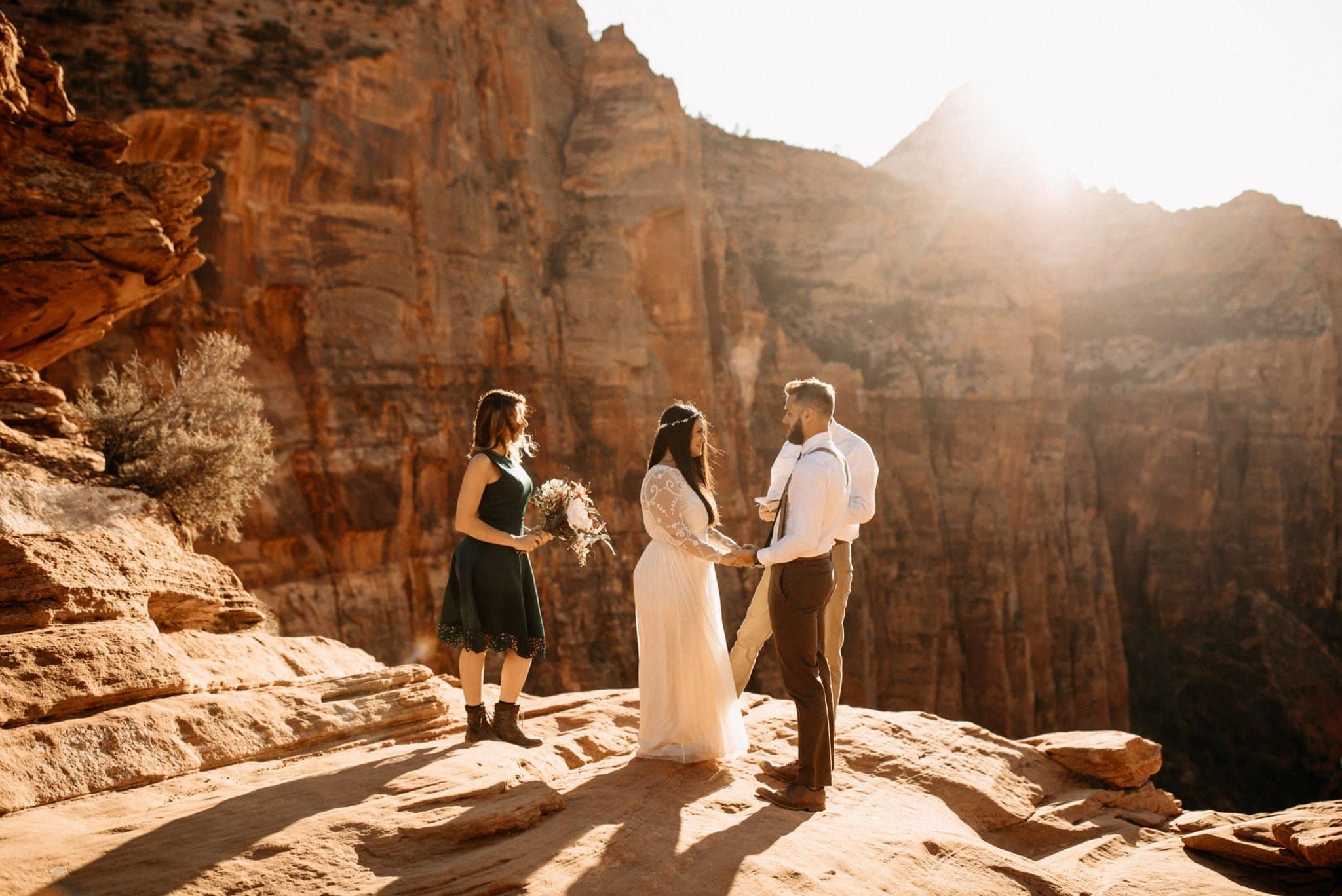 Sunset Adventure Elopement at Zion National Park