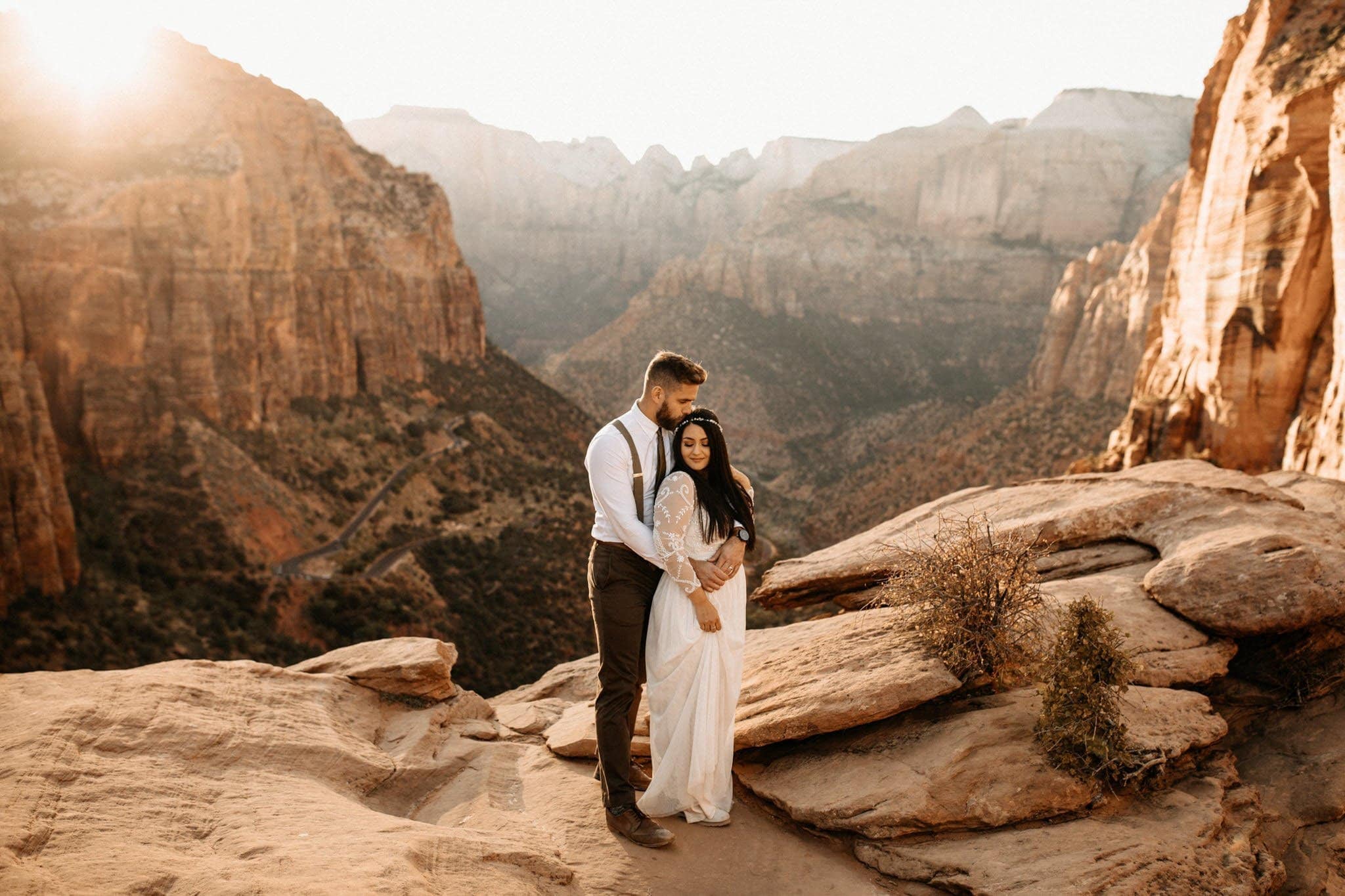 Sunset Adventure Elopement at Zion National Park