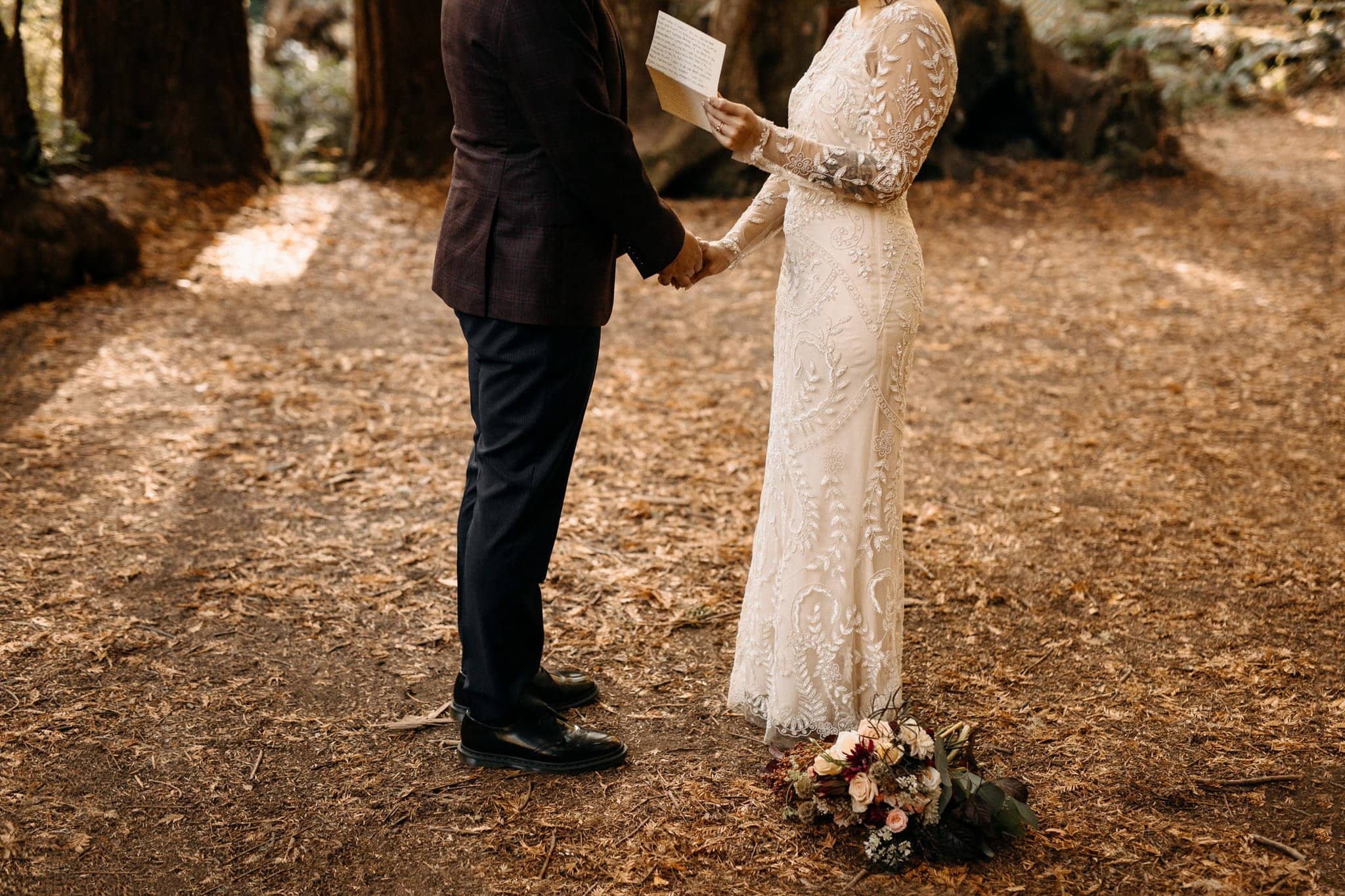 Elopement in the California Redwoods at Muir Beach