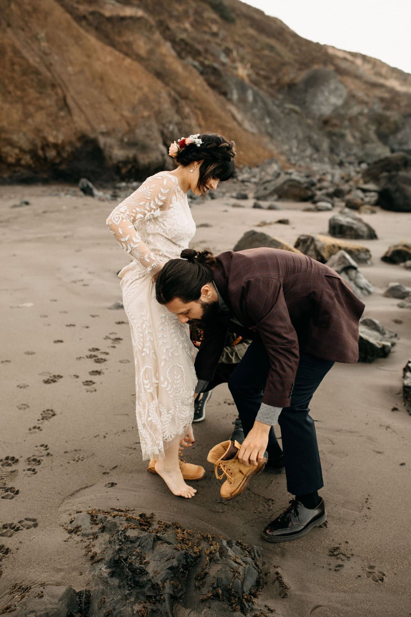 Elopement in the California Redwoods at Muir Beach