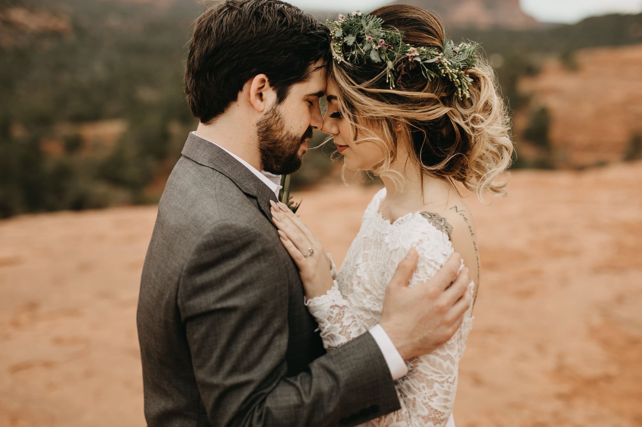 Intimate Sunset Elopement in Sedona