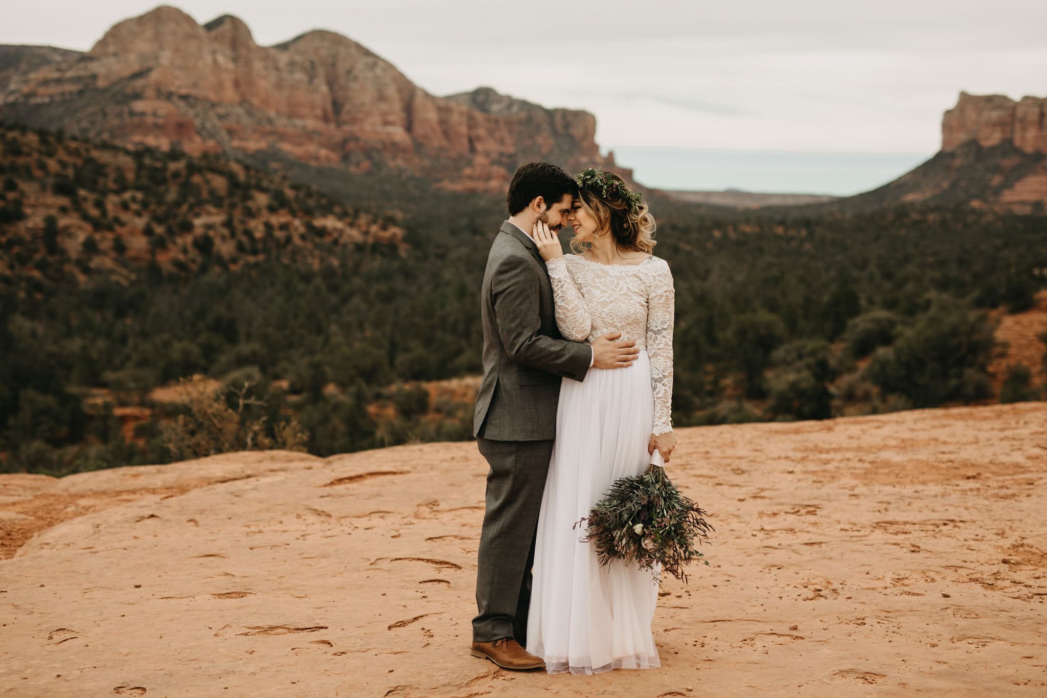 Intimate Sunset Elopement in Sedona