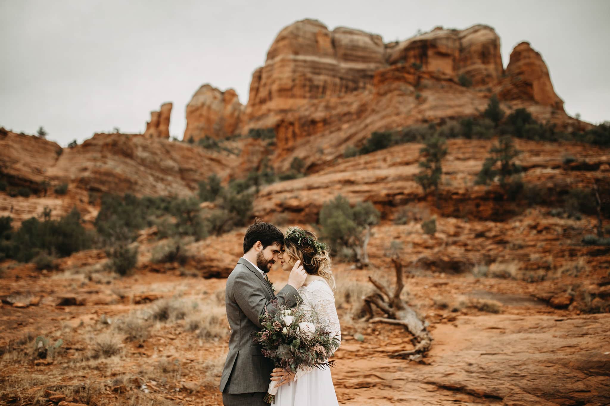 Intimate Sunset Elopement in Sedona