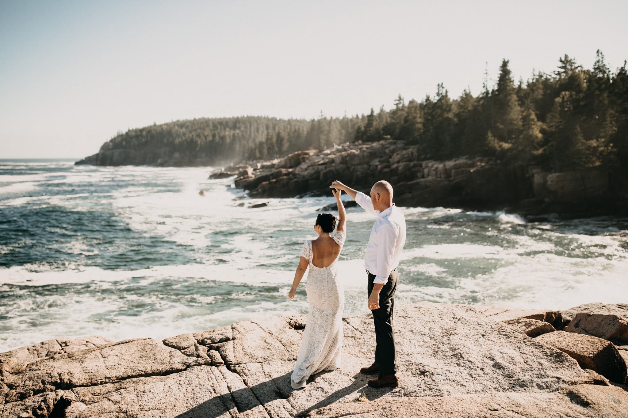 Adventurous Elopement in Acadia National Park