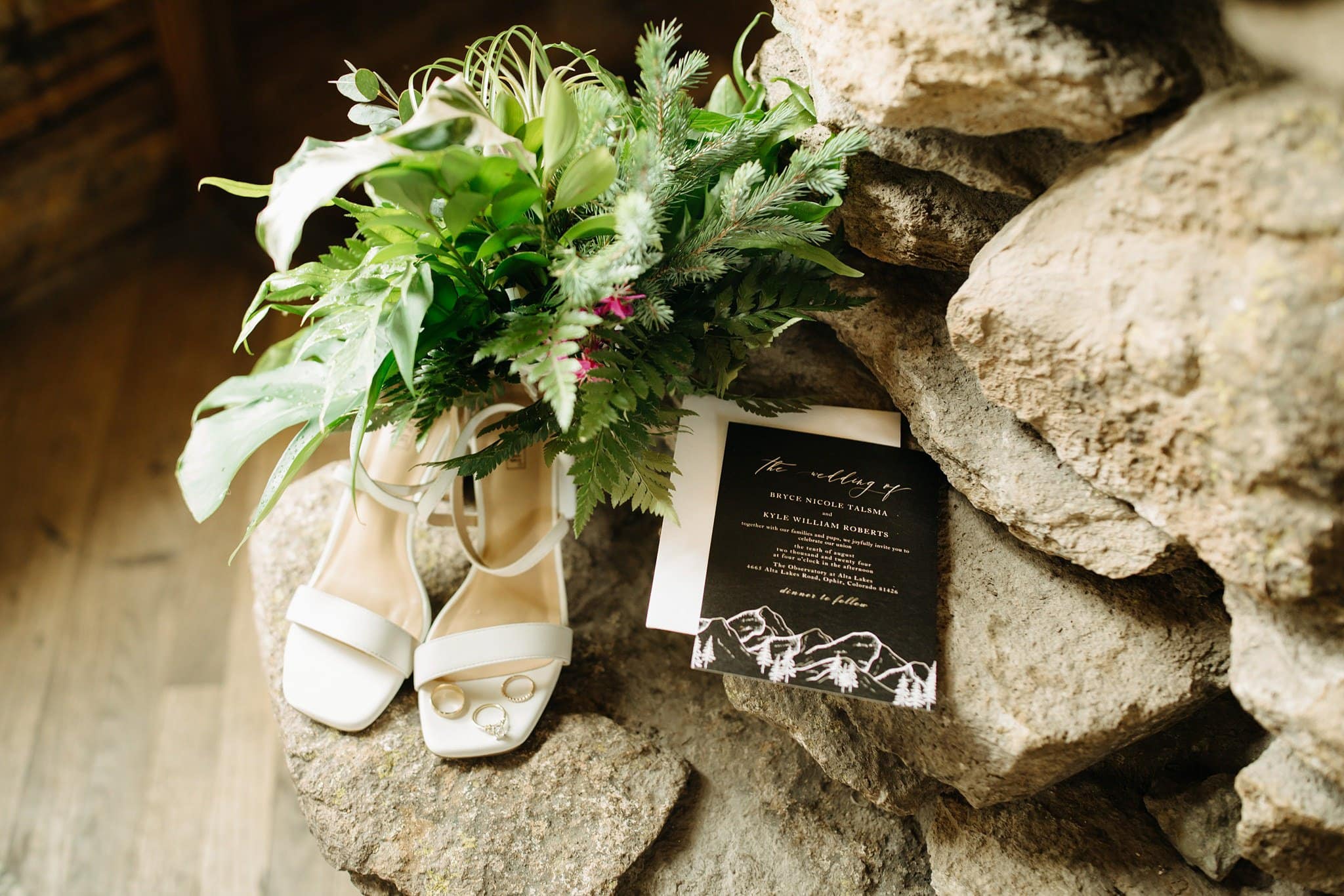 Wedding Details at Alta Lakes Observatory