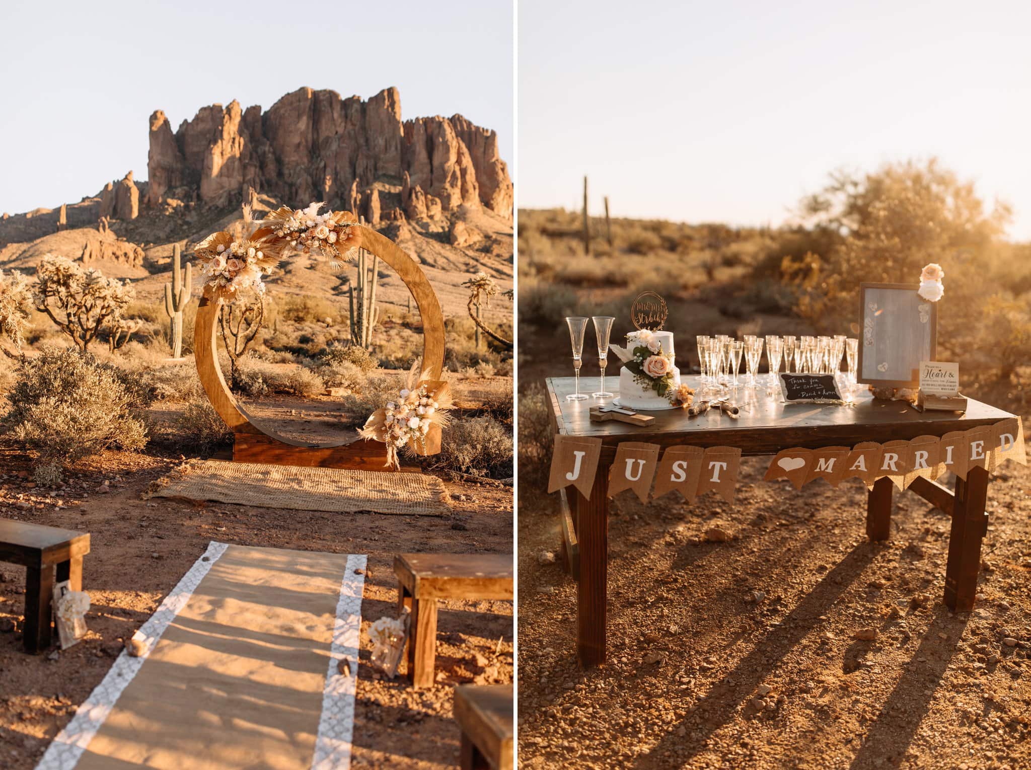 Romantic Elopement at Lost Dutchman State Park