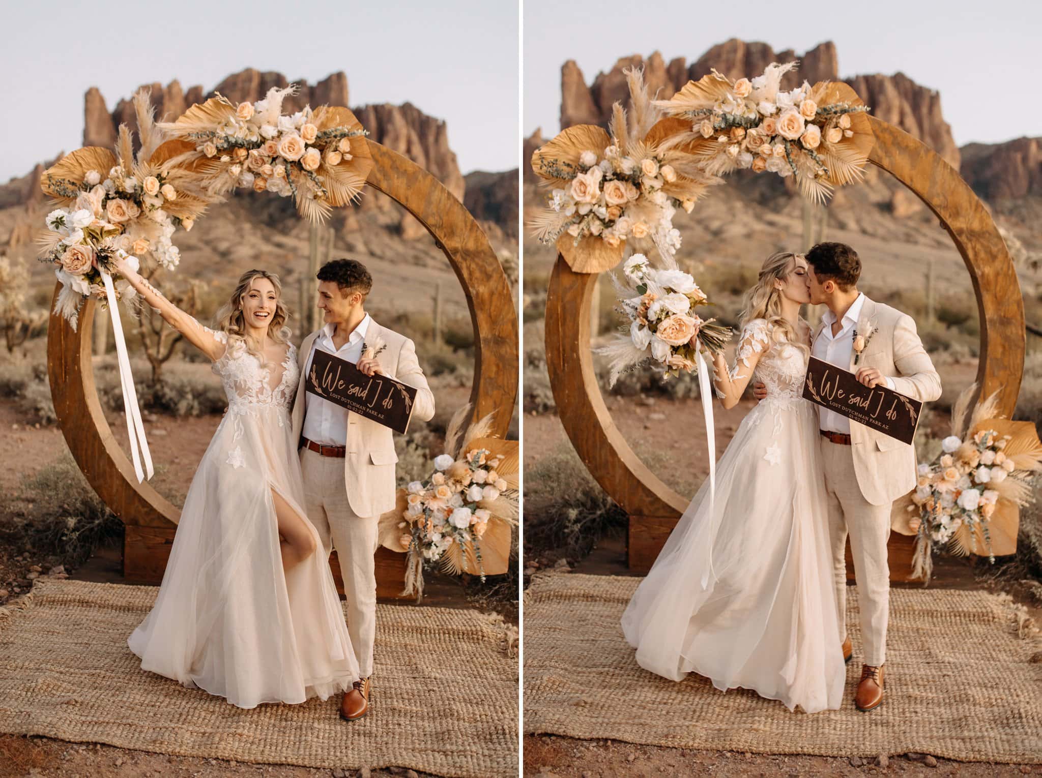 Romantic Elopement at Lost Dutchman State Park