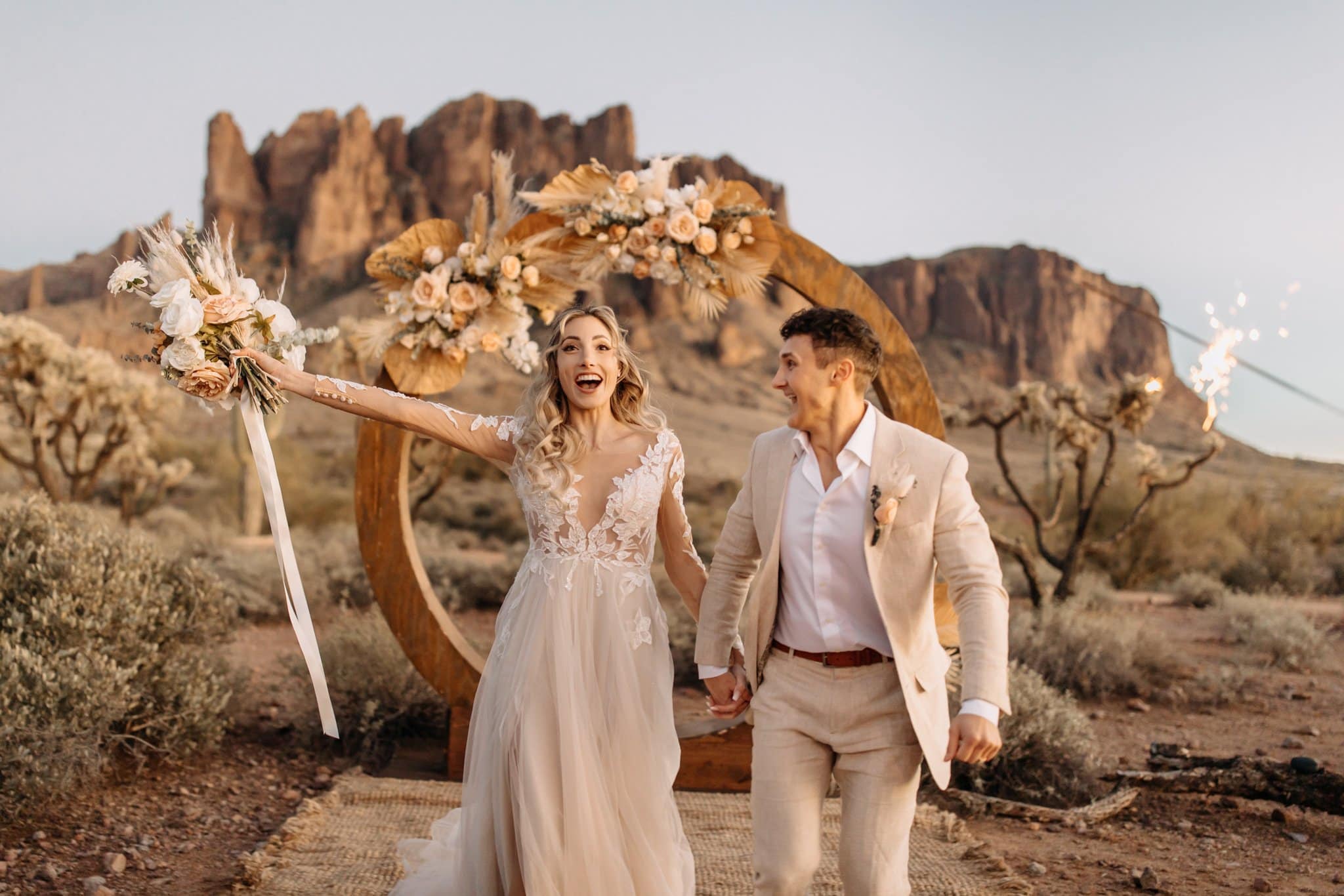 Romantic Elopement at Lost Dutchman State Park