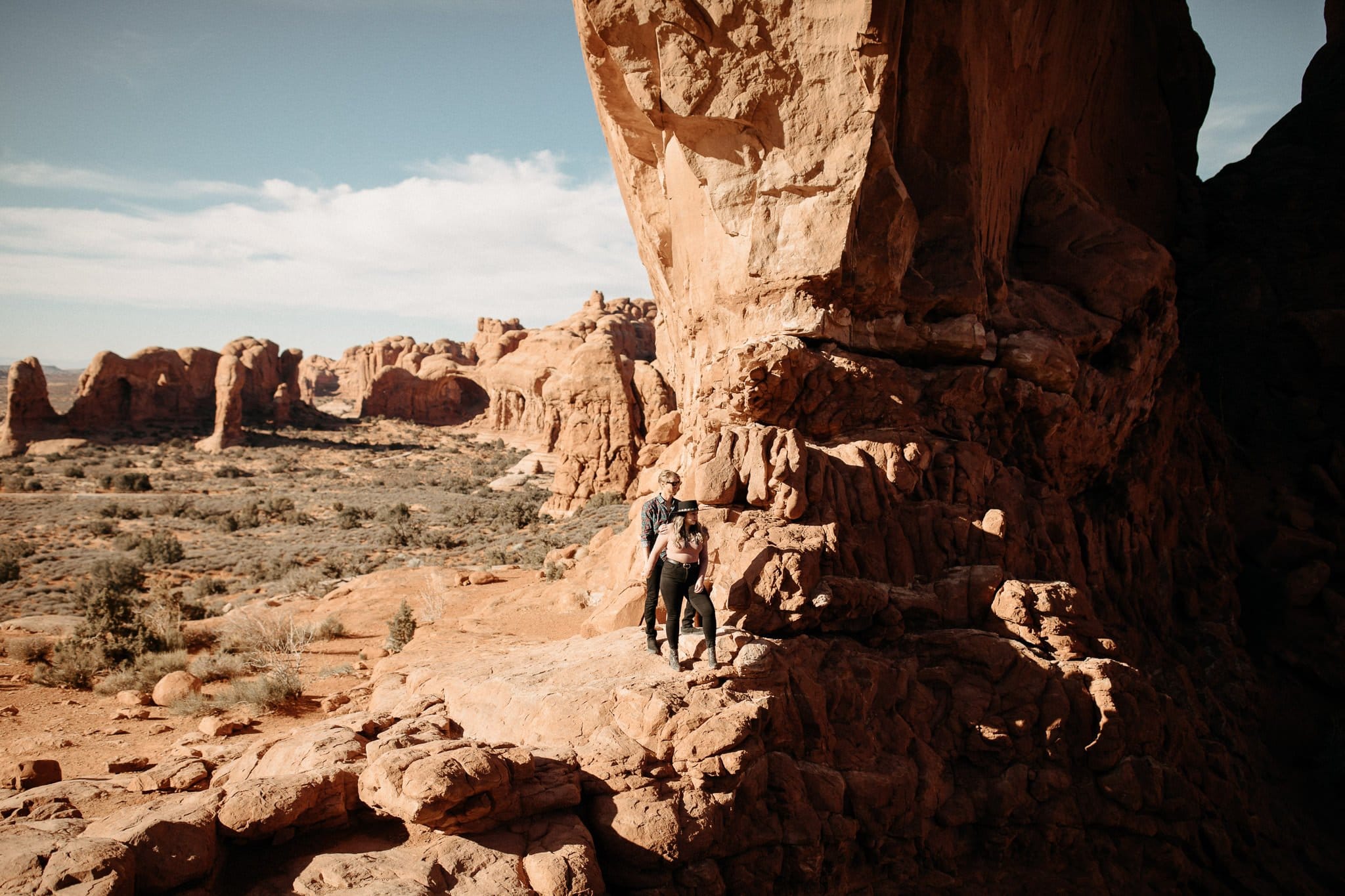 Engagement at Arches National Park in Moab