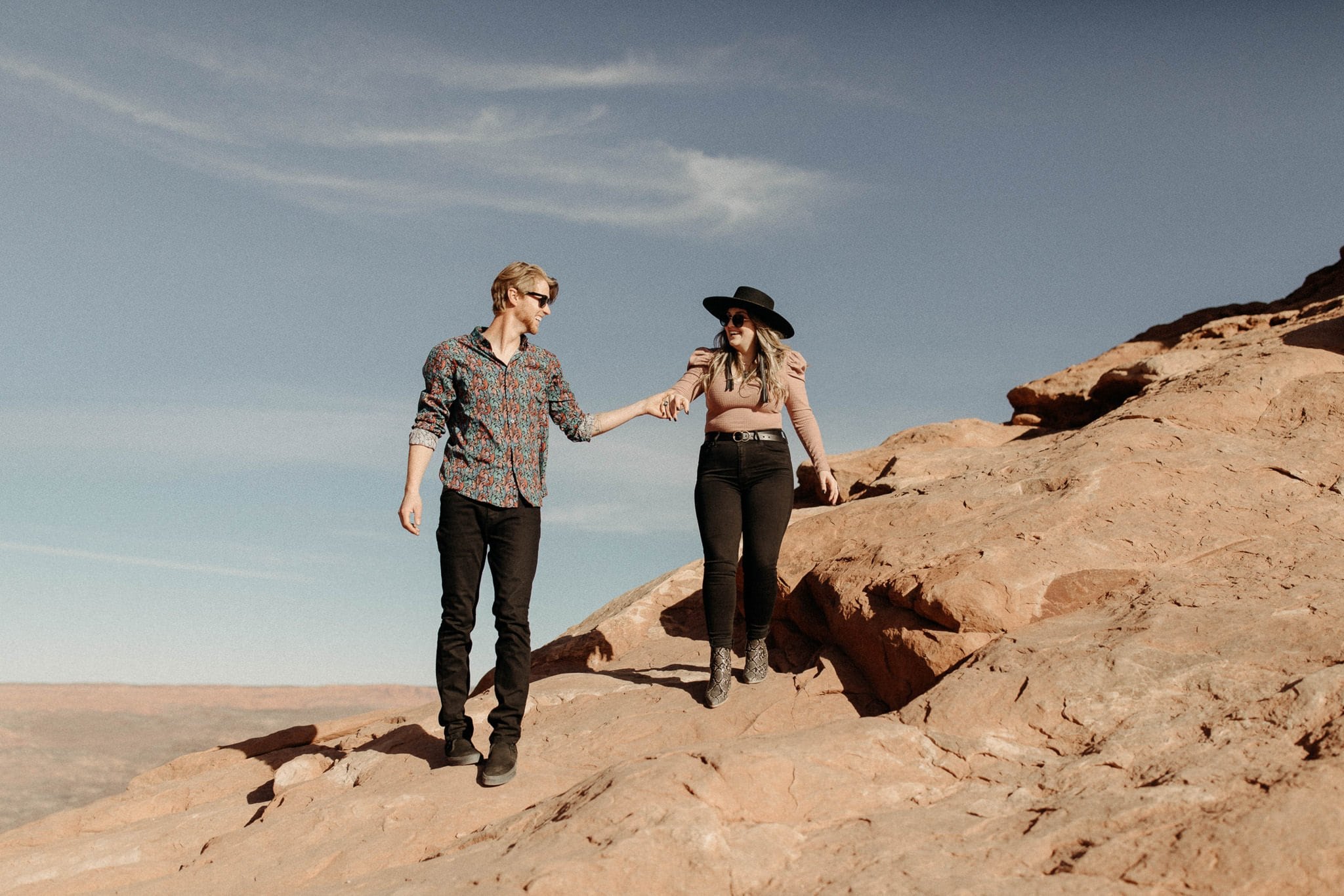 Engagement at Arches National Park in Moab