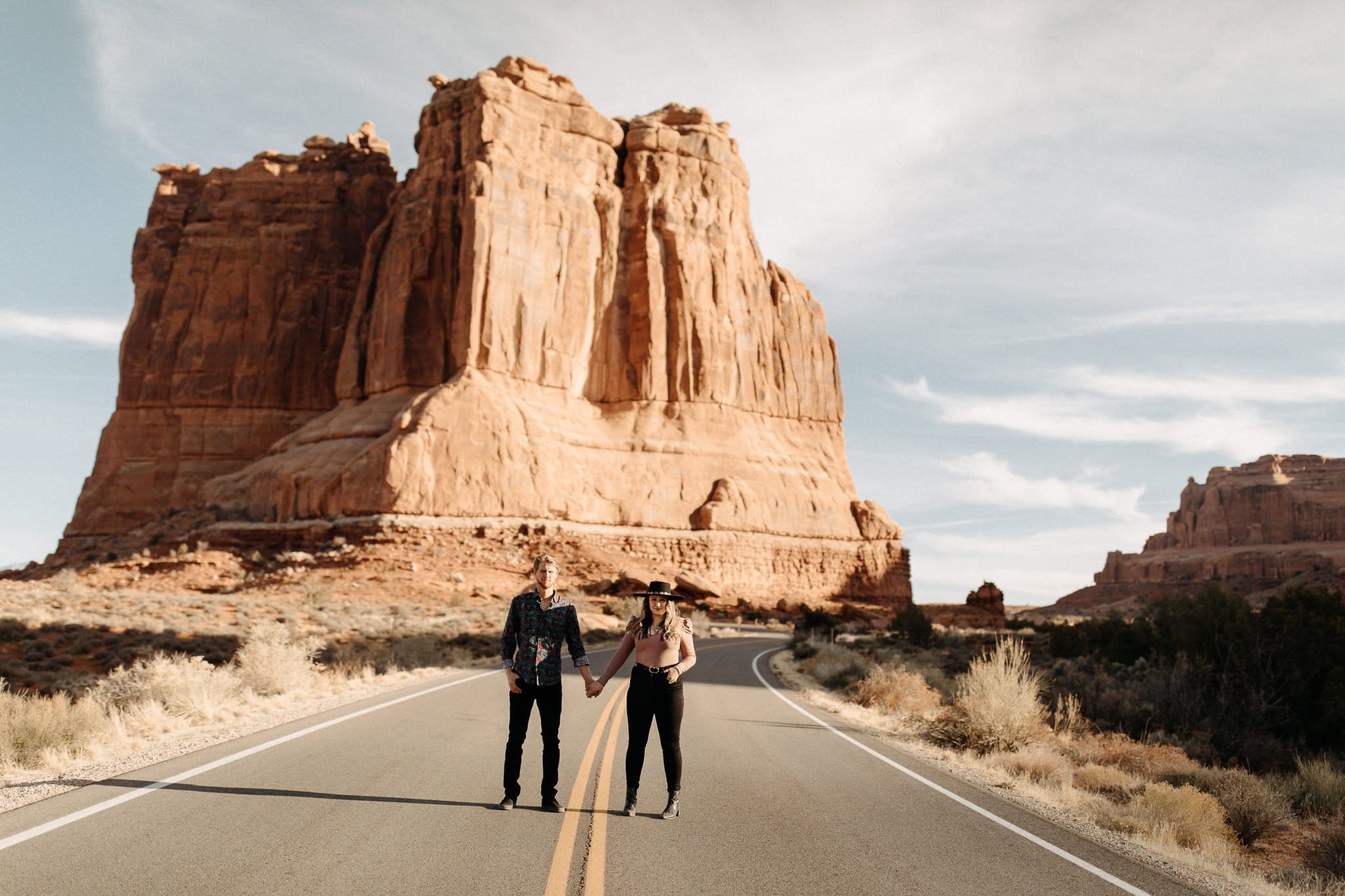 Engagement at Arches National Park in Moab