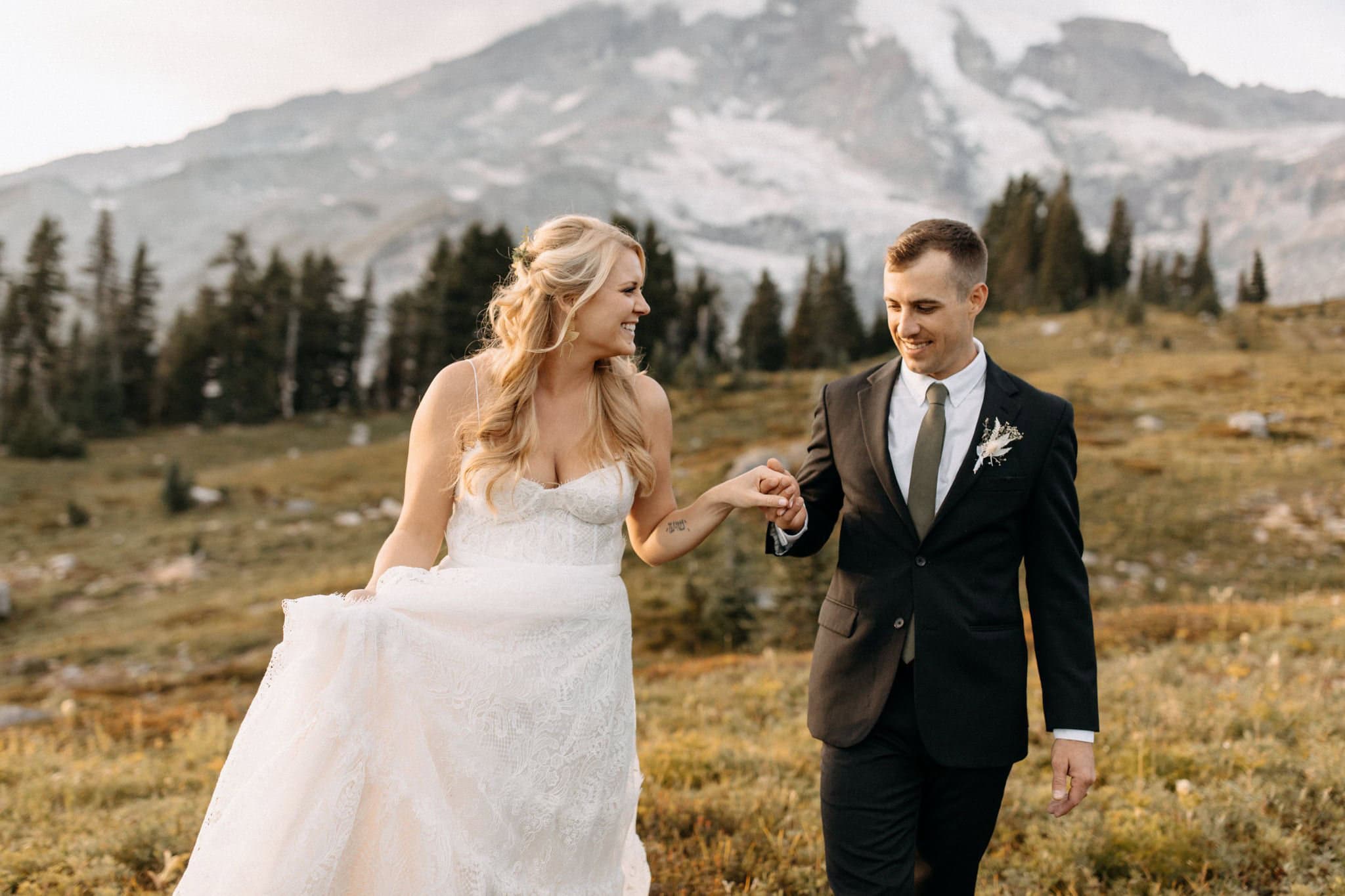 Adventurous Elopement at Mount Rainier National Park