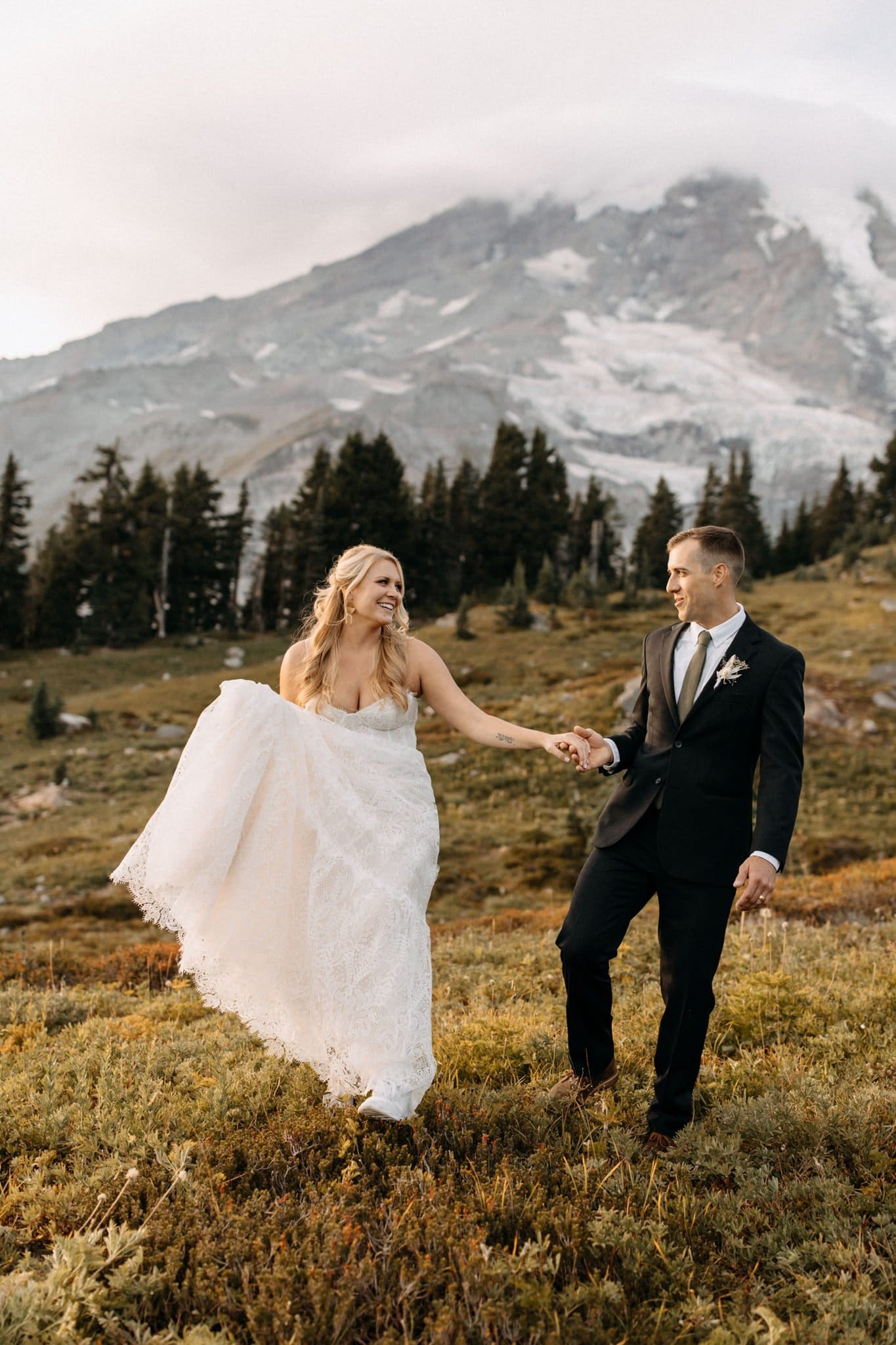 Adventurous Elopement at Mount Rainier National Park