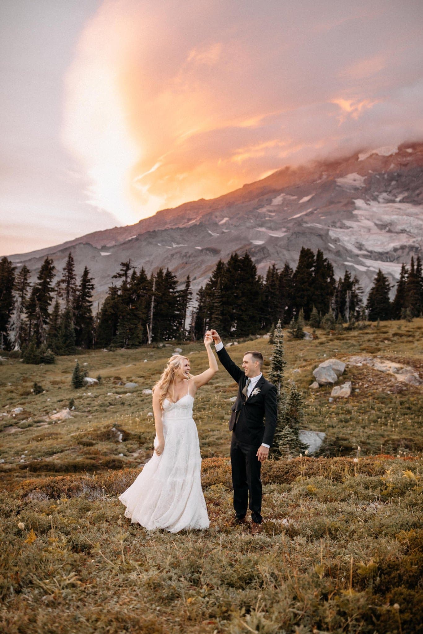 Adventurous Elopement at Mount Rainier National Park