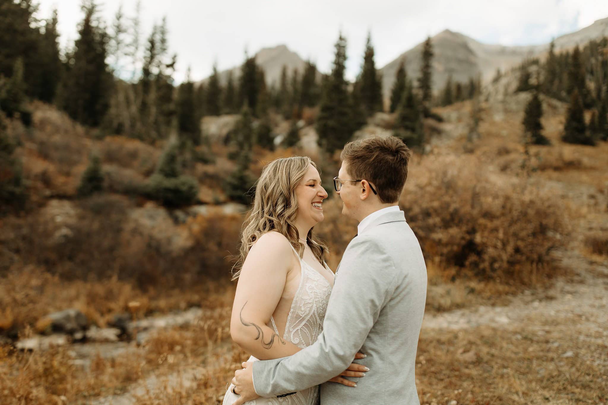 mountaintop elopement in Ouray
