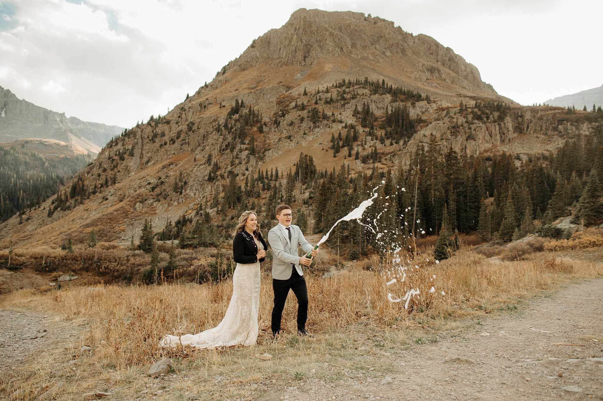 mountaintop elopement in Ouray