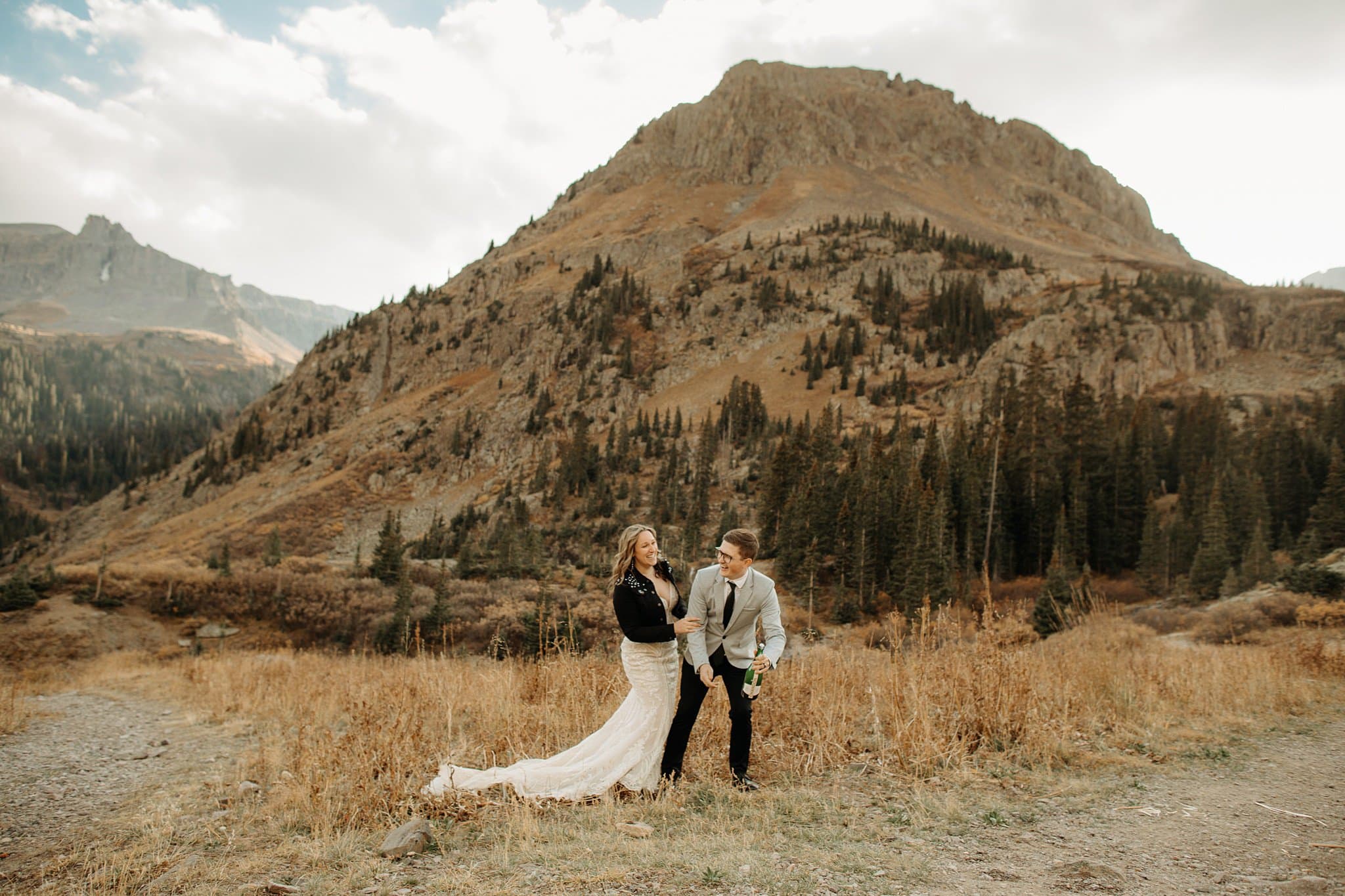 mountaintop elopement in Ouray