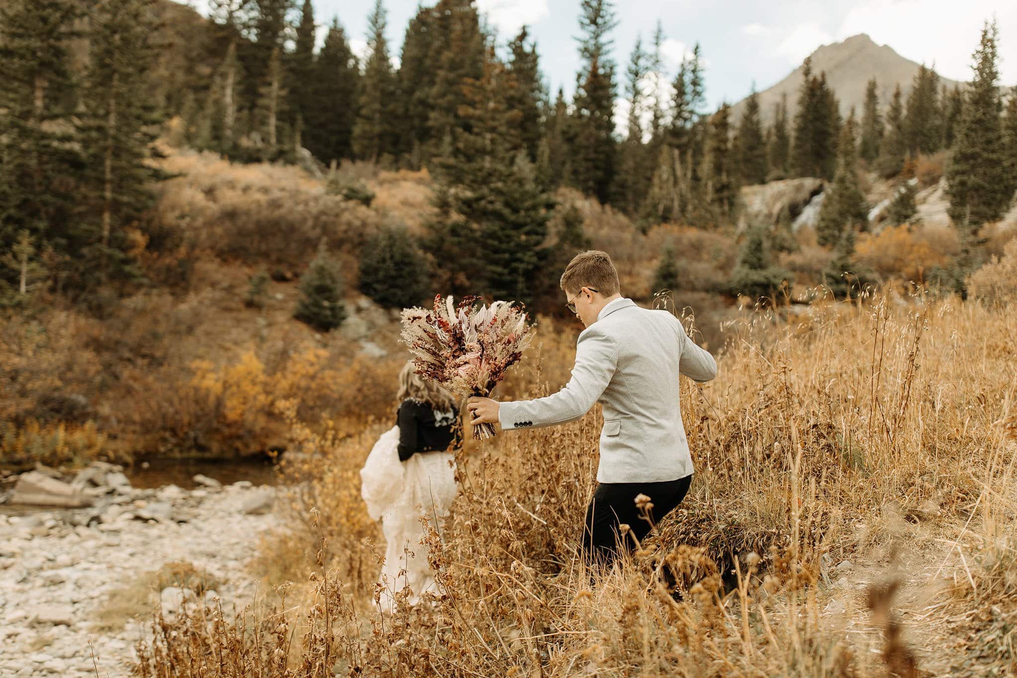 mountaintop elopement in Ouray