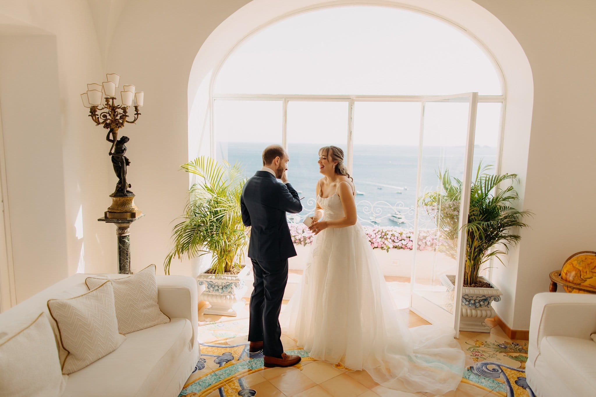 Romantic elopement in Positano, Italy