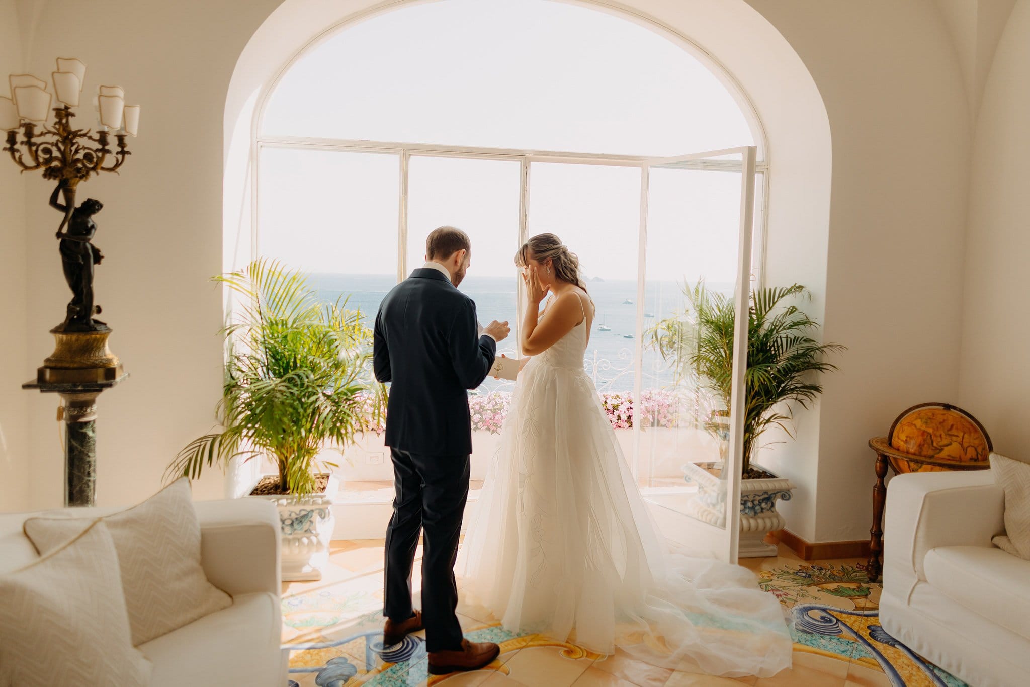 Romantic elopement in Positano, Italy