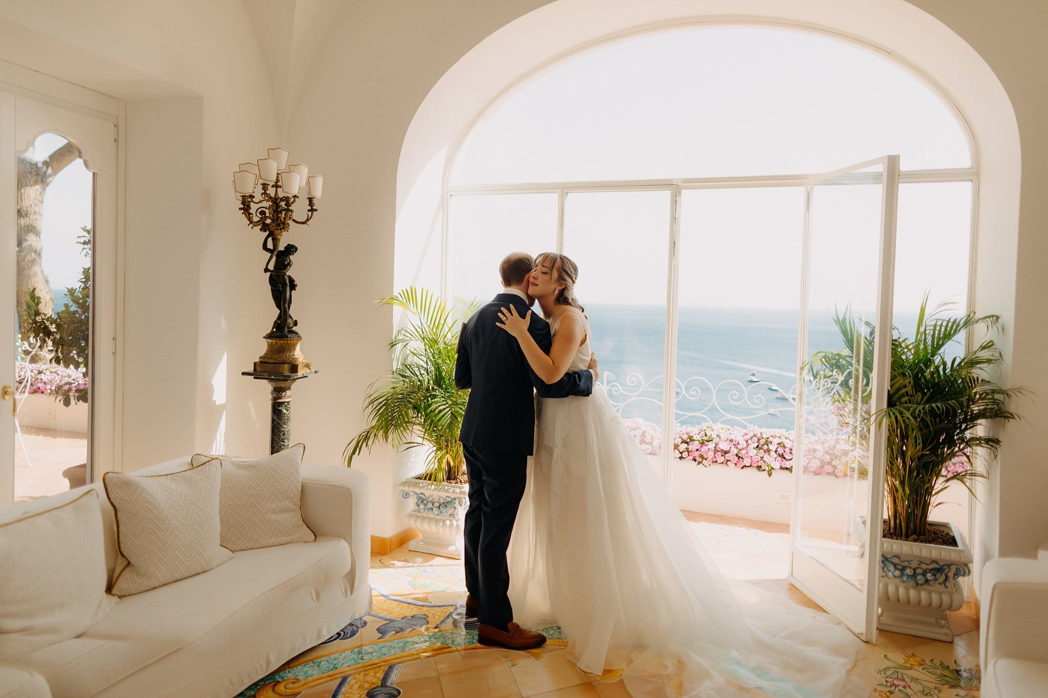 Romantic elopement in Positano, Italy