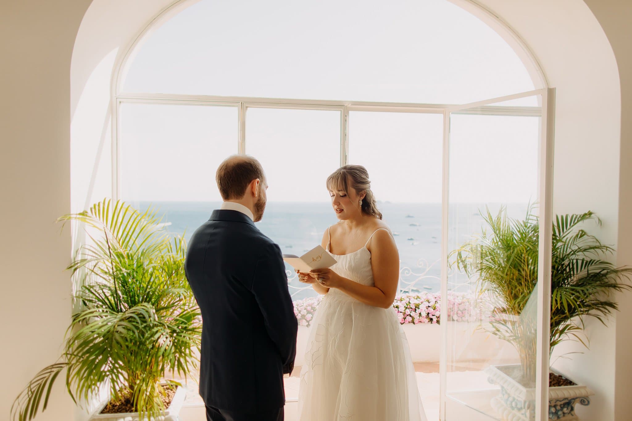 Romantic elopement in Positano, Italy