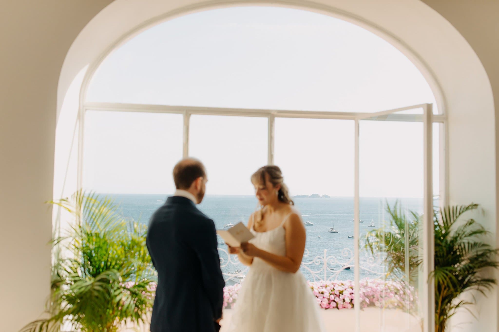 Romantic elopement in Positano, Italy