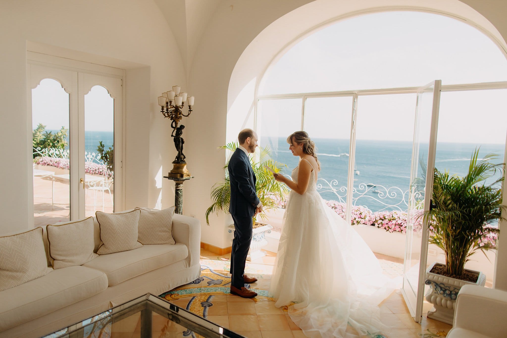 Romantic elopement in Positano, Italy