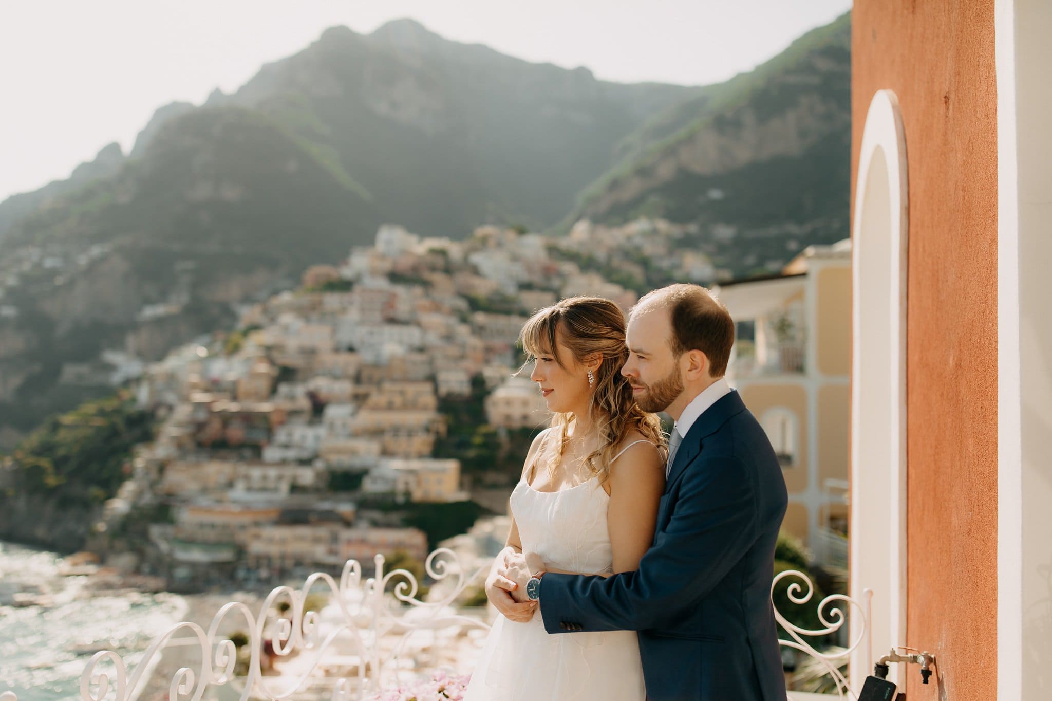 Romantic elopement in Positano, Italy