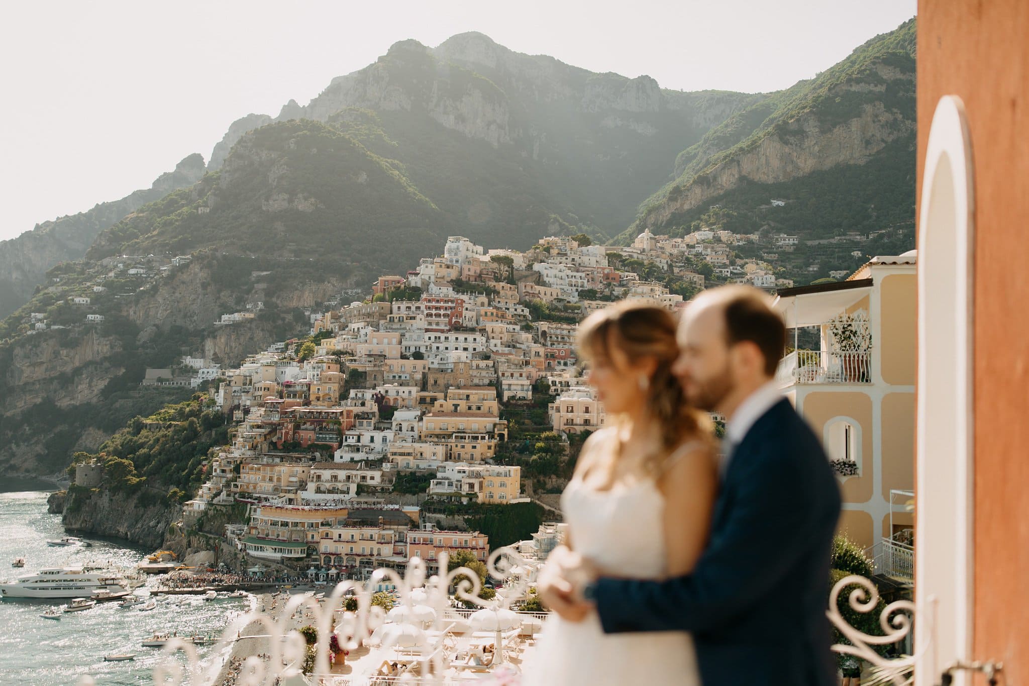 Romantic elopement in Positano, Italy
