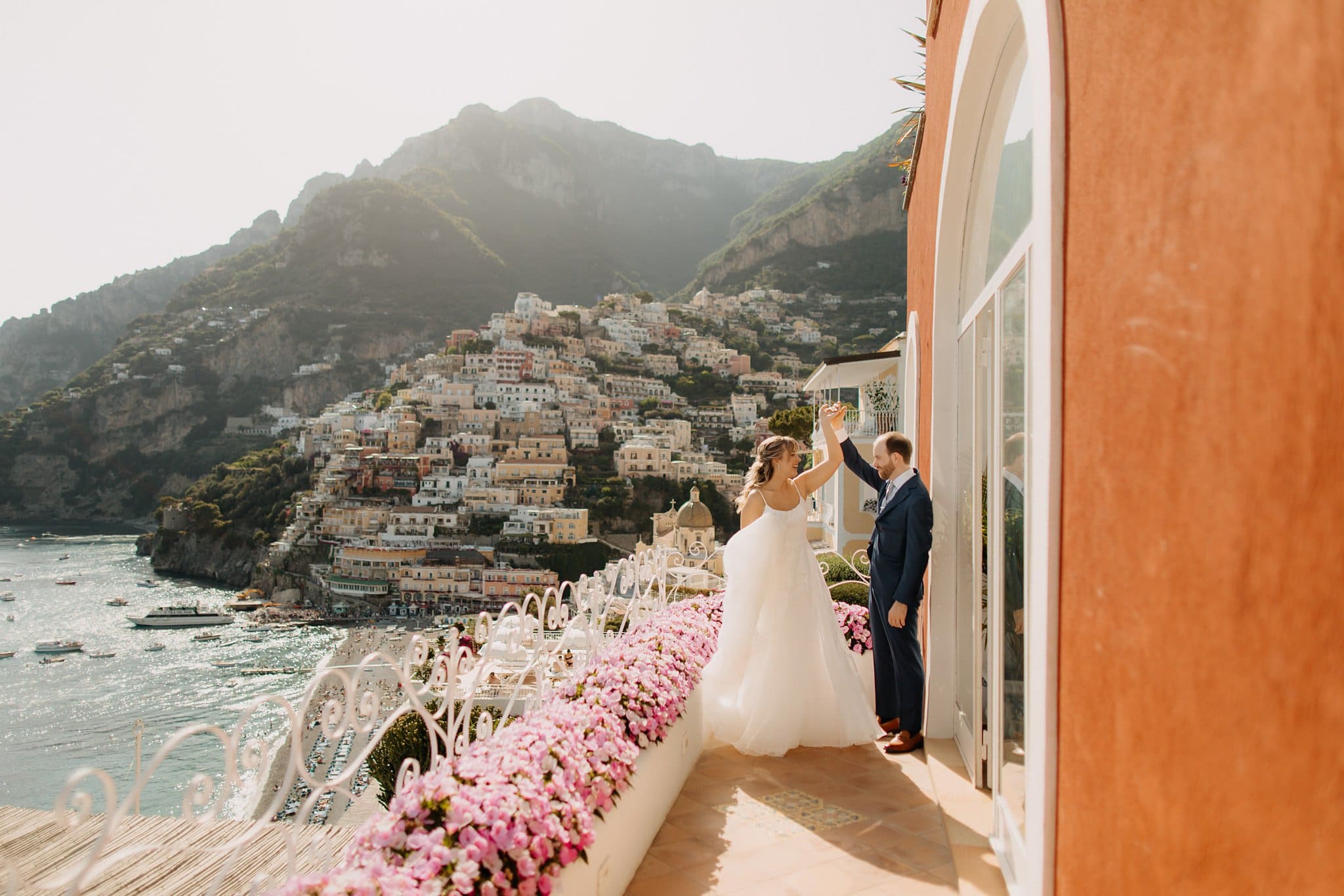 Romantic elopement in Positano, Italy