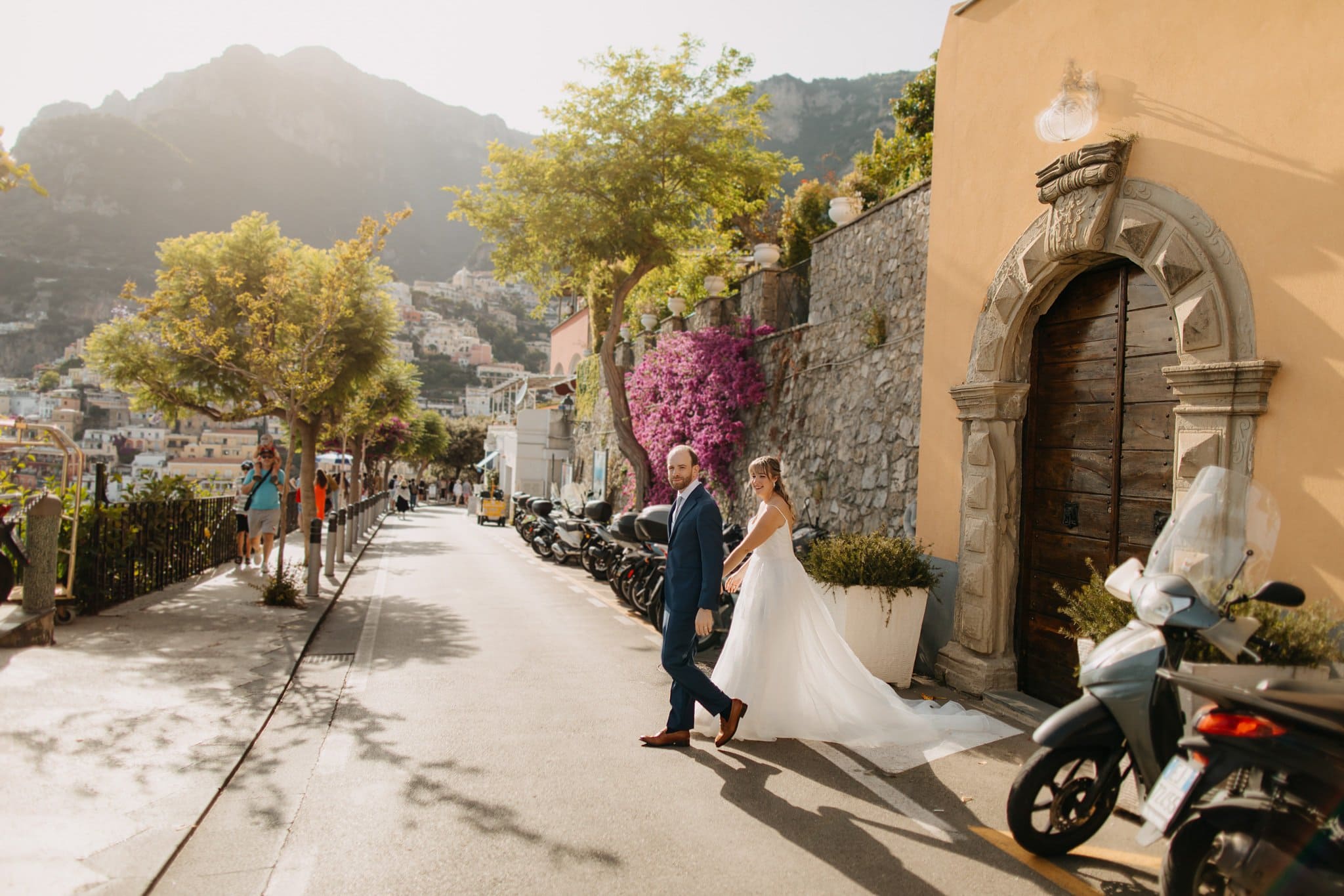 Romantic elopement in Positano, Italy
