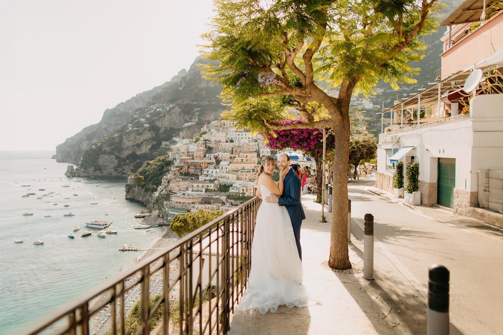 Romantic elopement in Positano, Italy