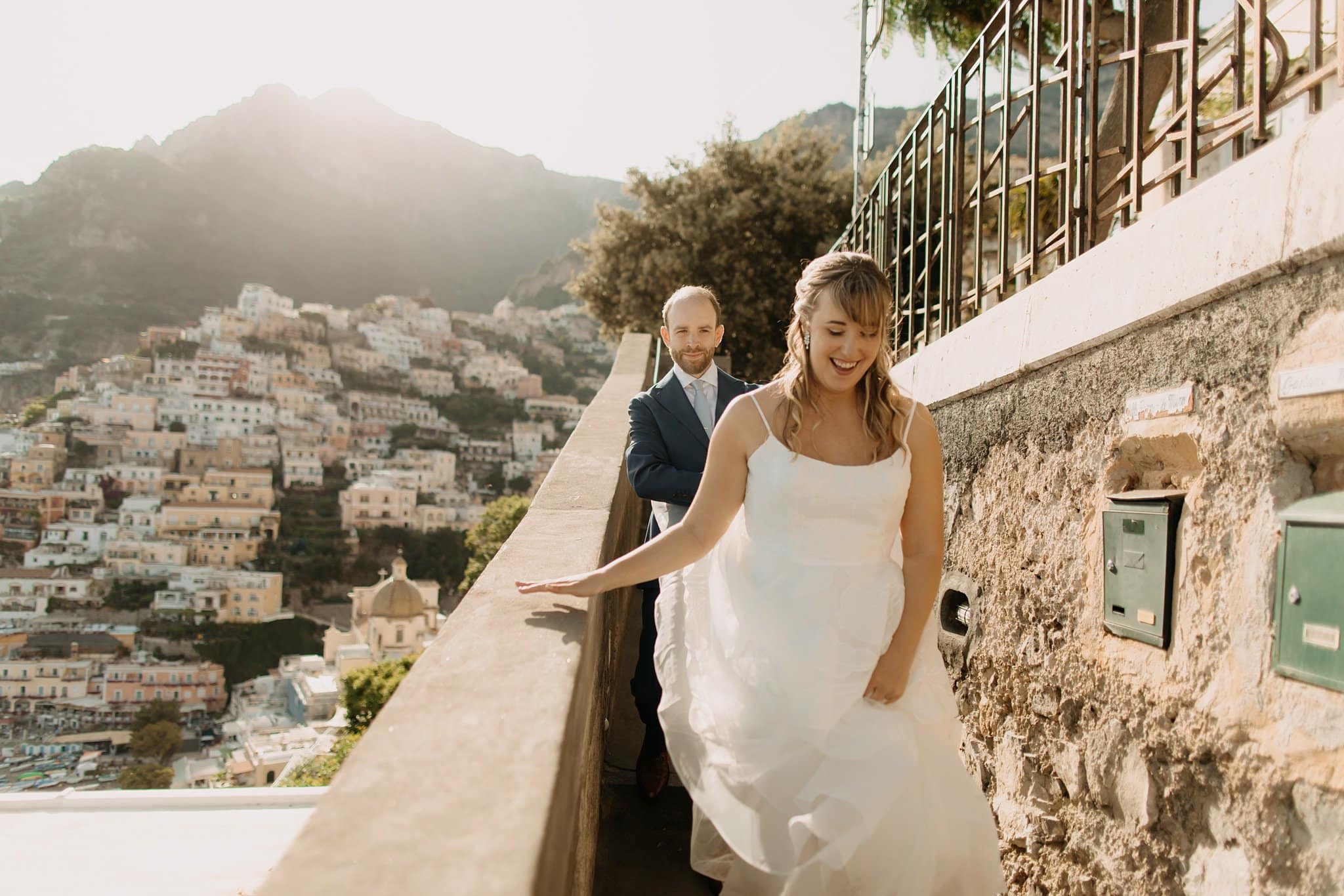 Romantic elopement in Positano, Italy