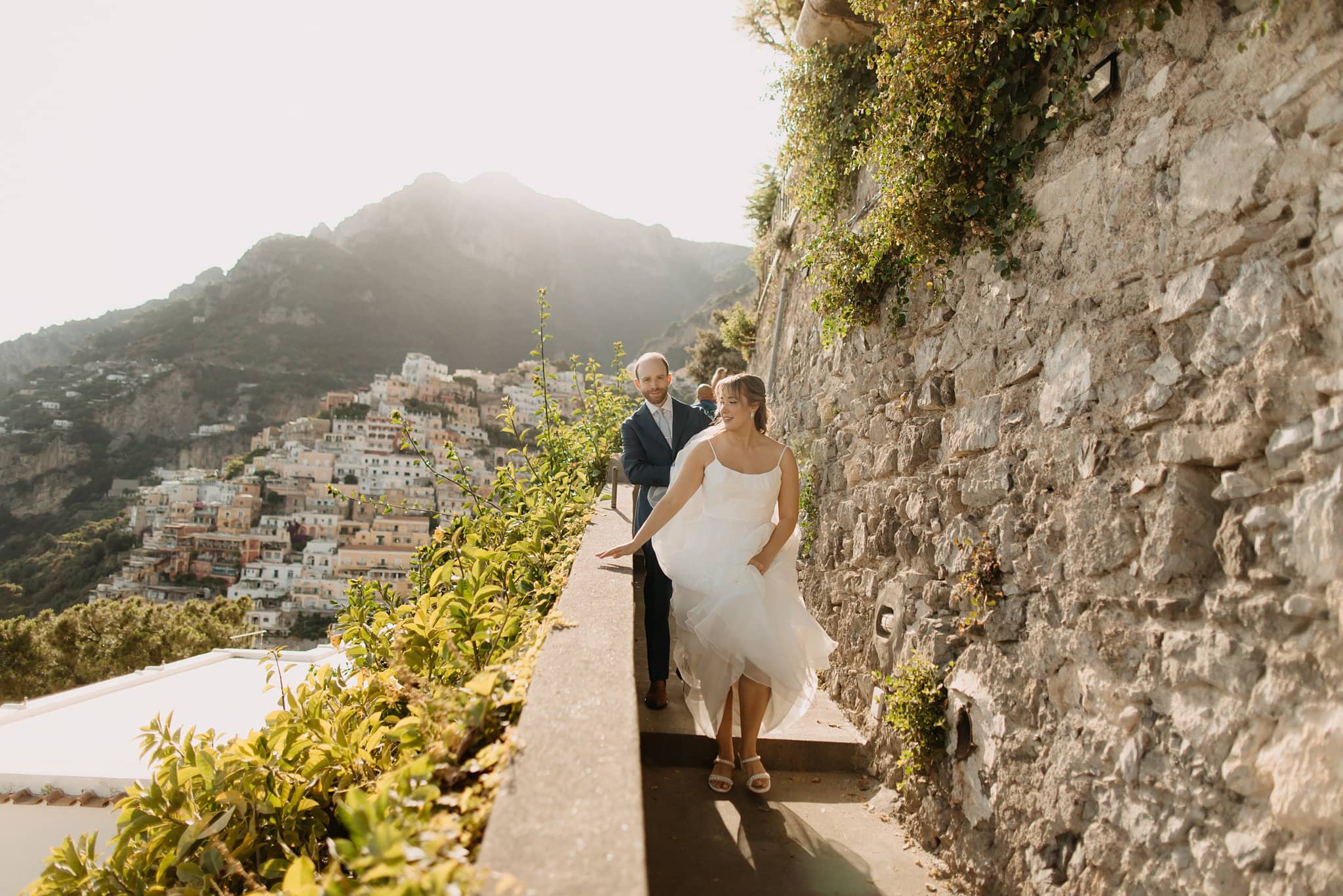 Romantic elopement in Positano, Italy
