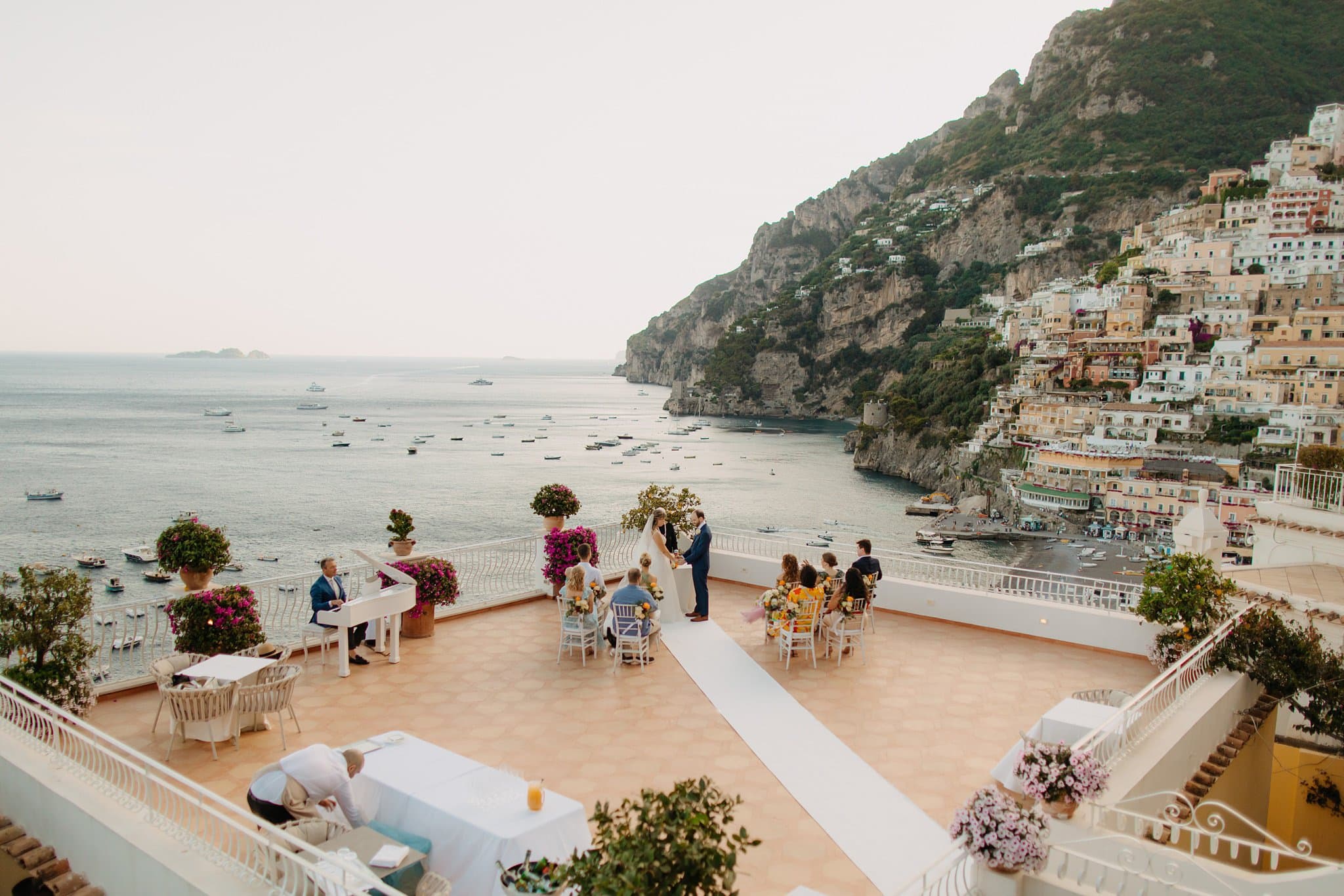 Romantic elopement in Positano, Italy