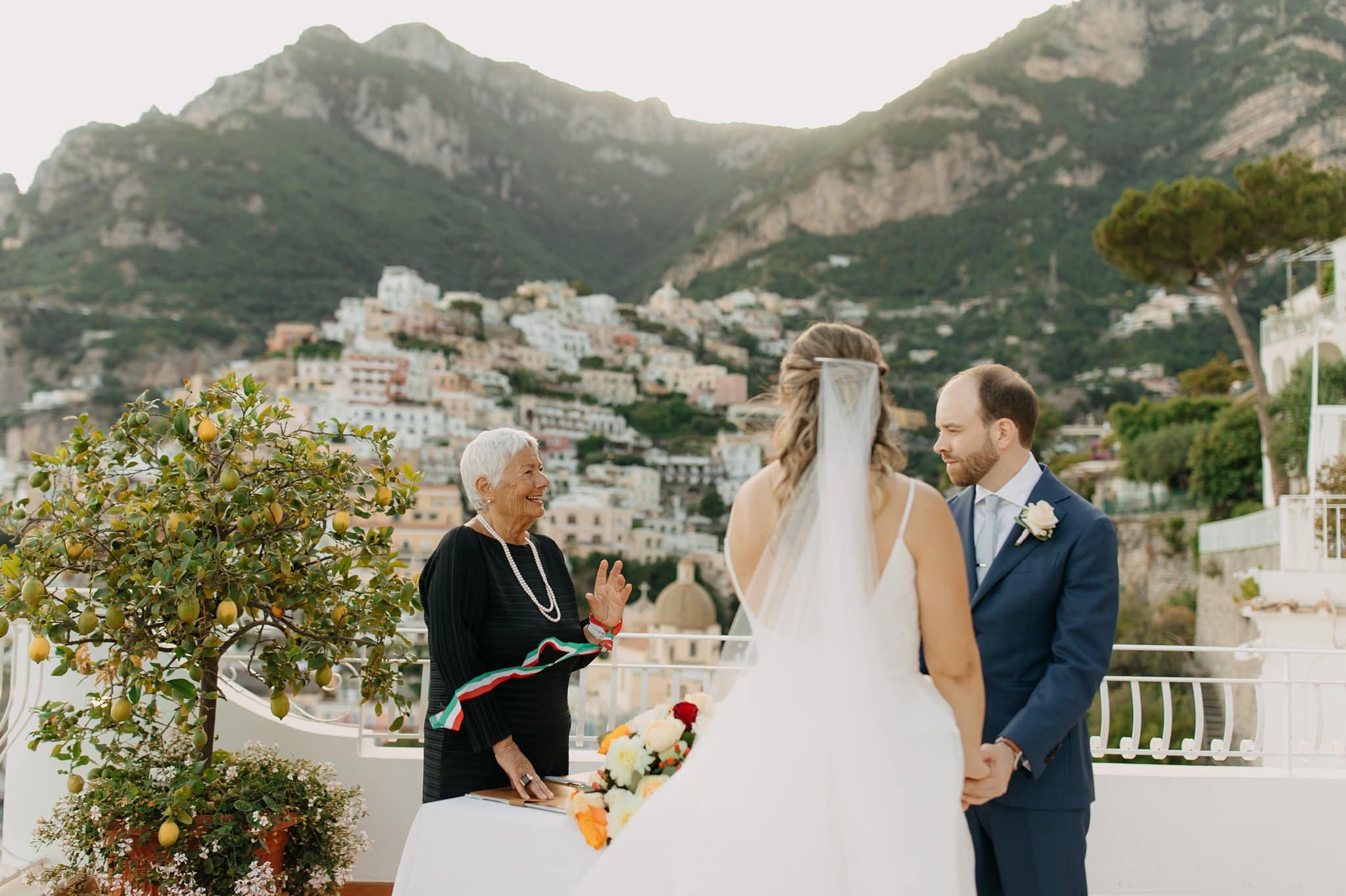 Romantic elopement in Positano, Italy