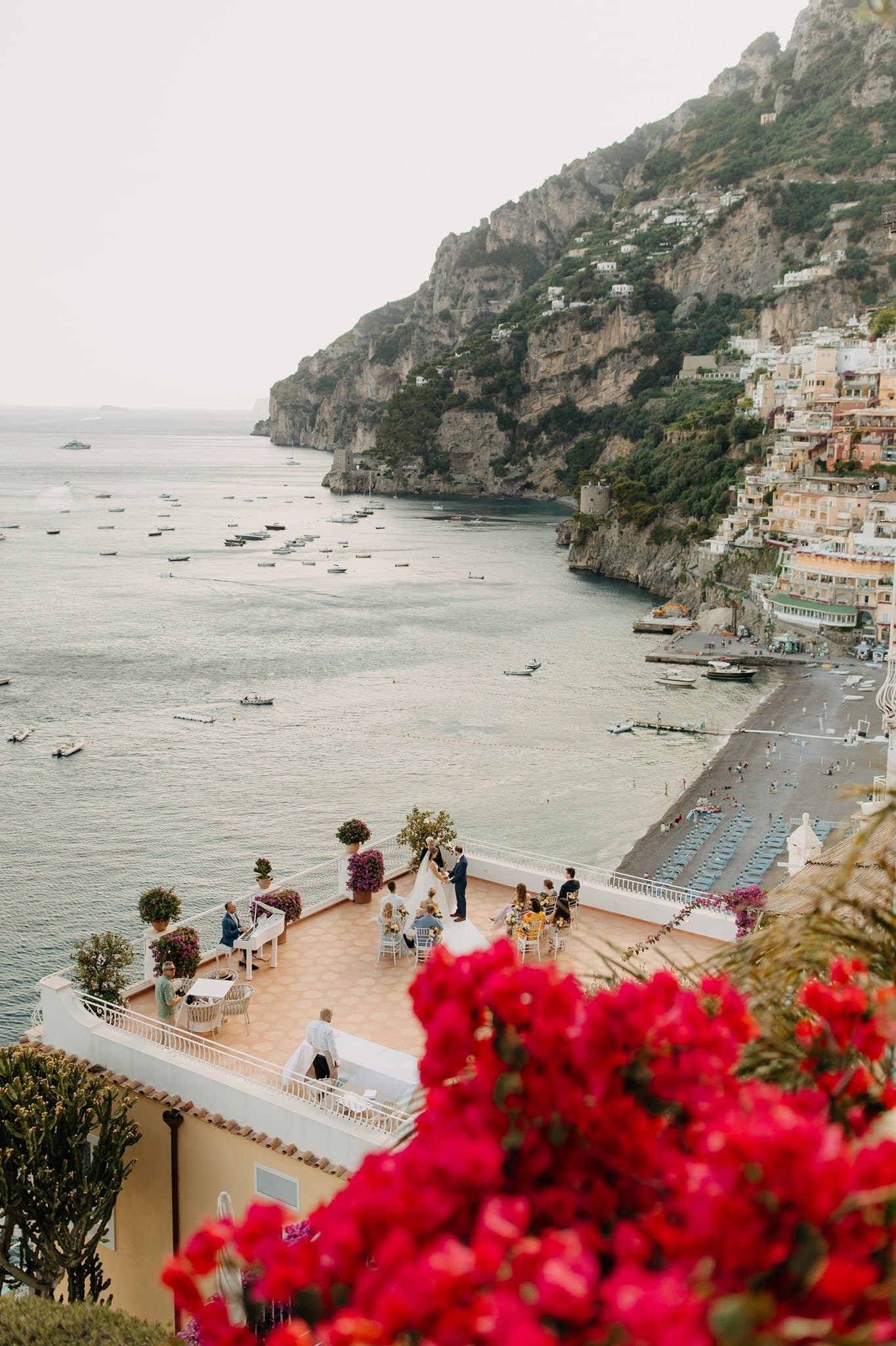 Romantic elopement in Positano, Italy