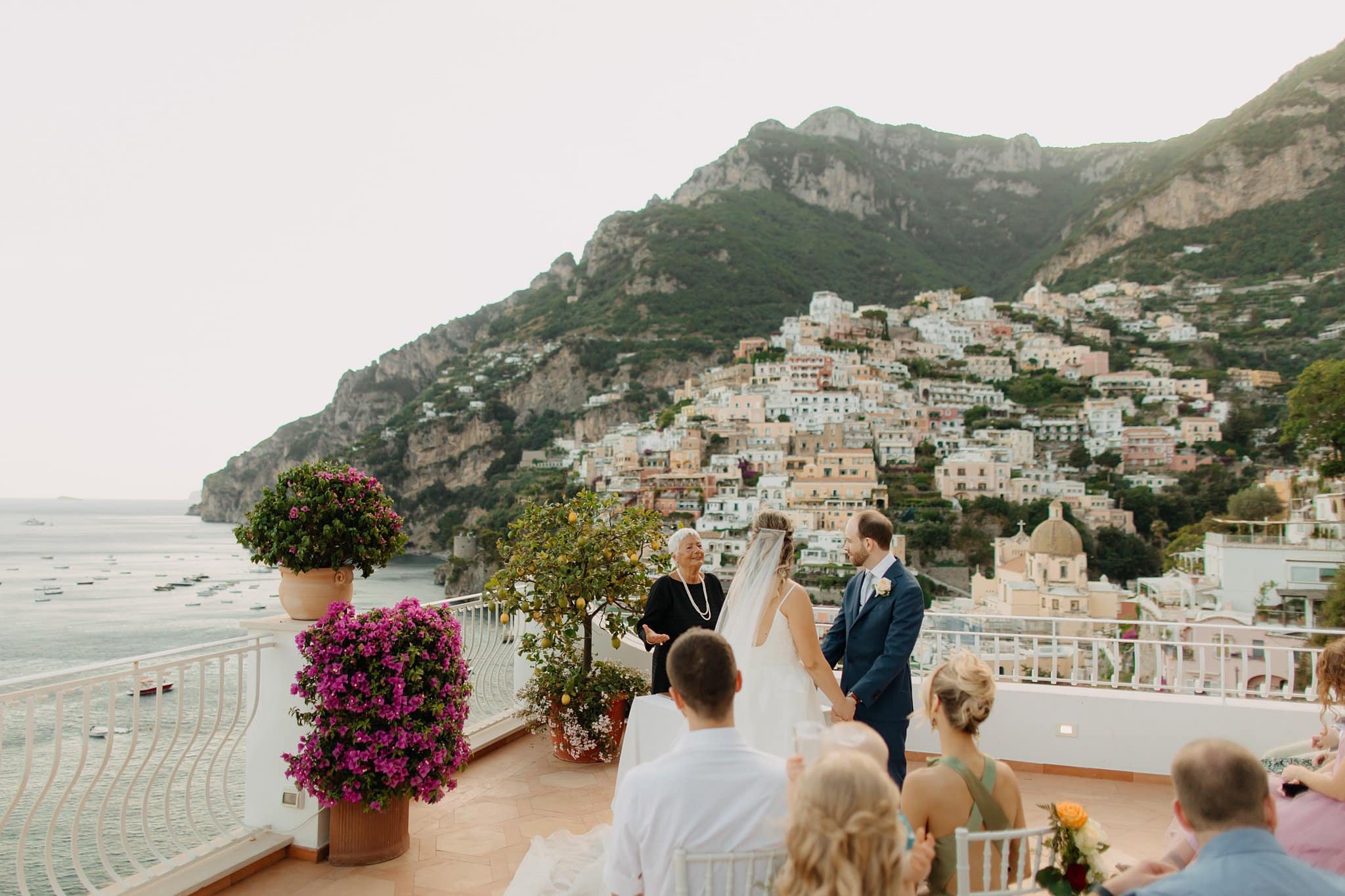 Romantic elopement in Positano, Italy