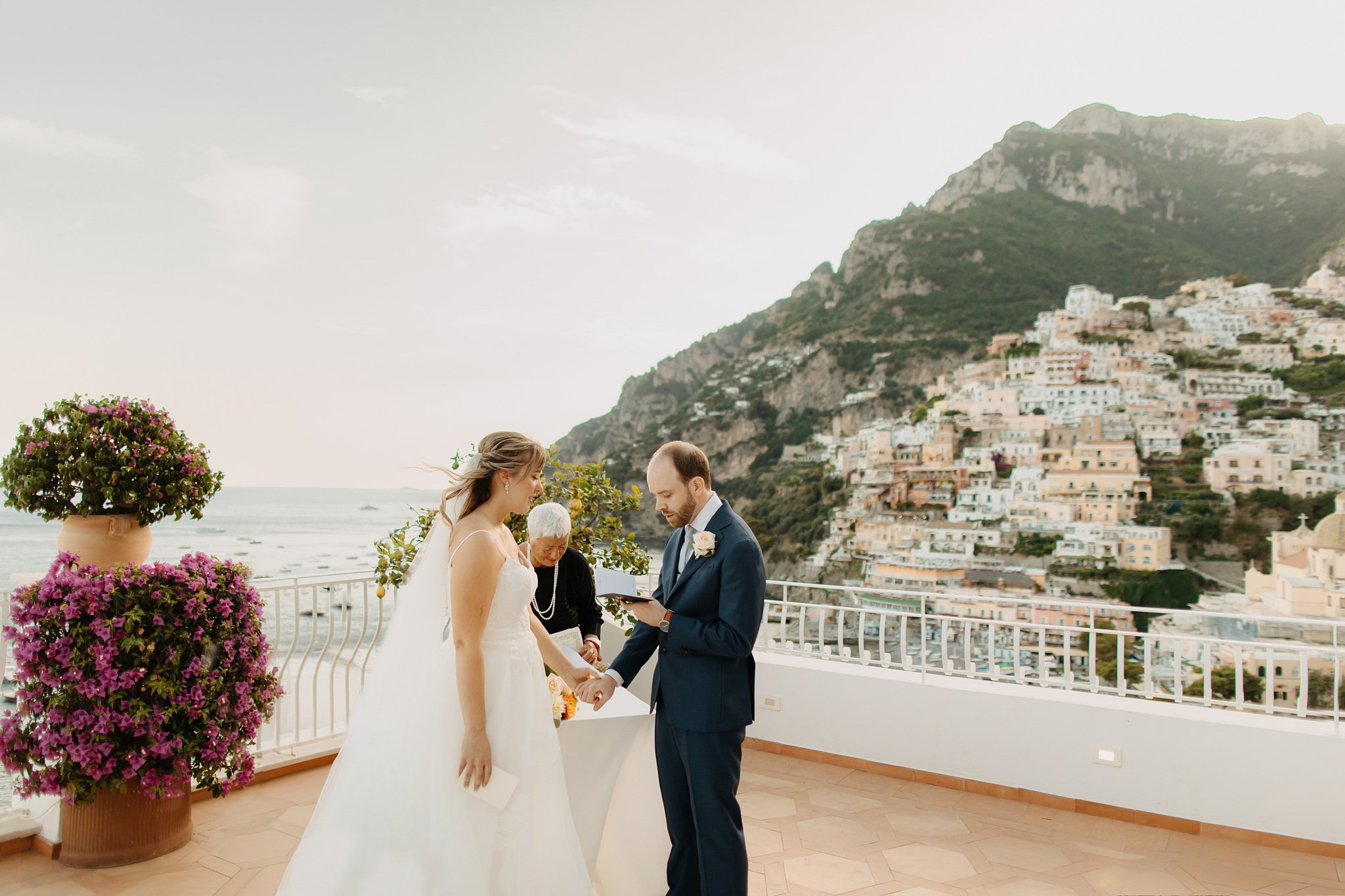 Romantic elopement in Positano, Italy