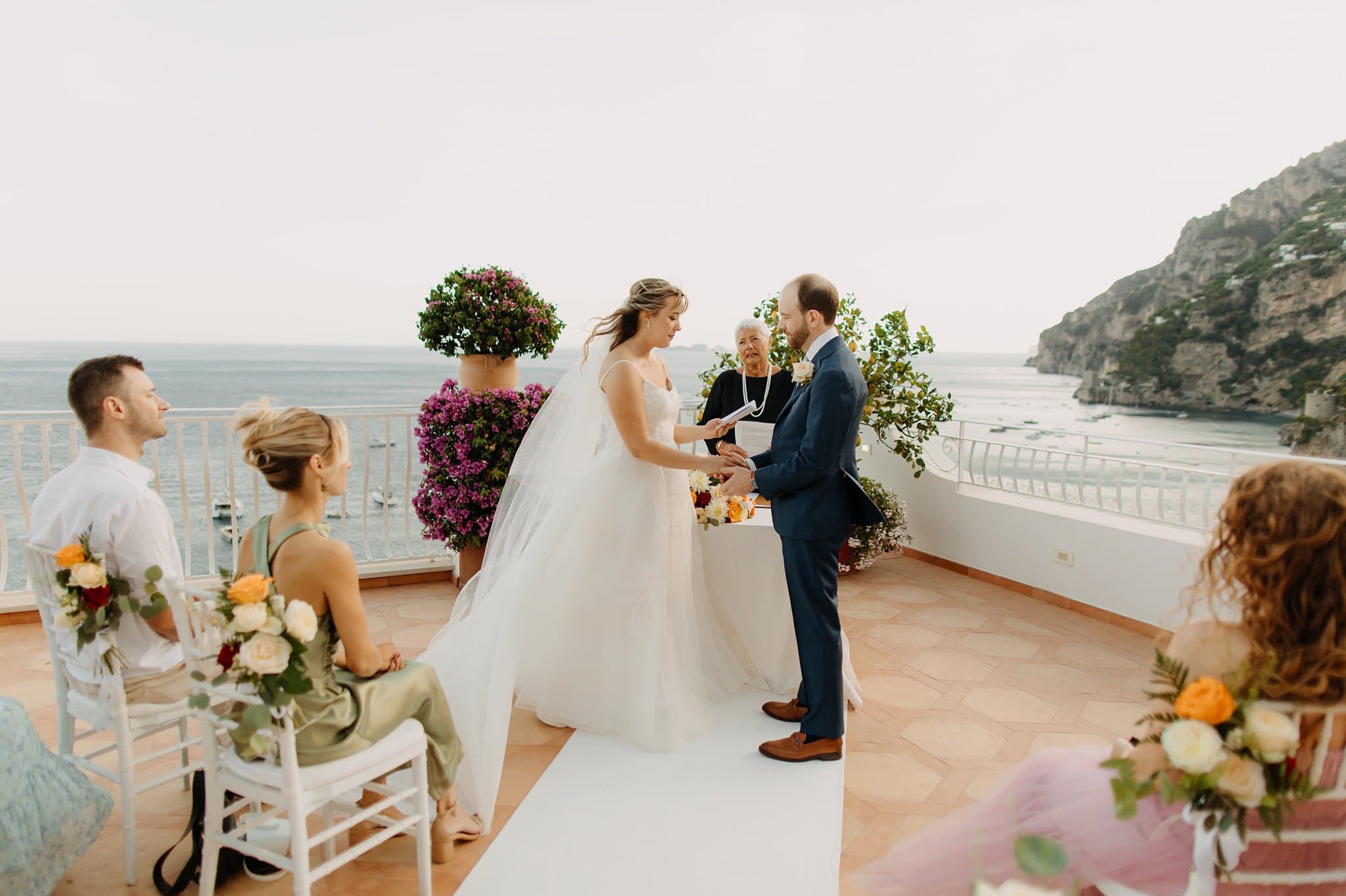 Romantic elopement in Positano, Italy