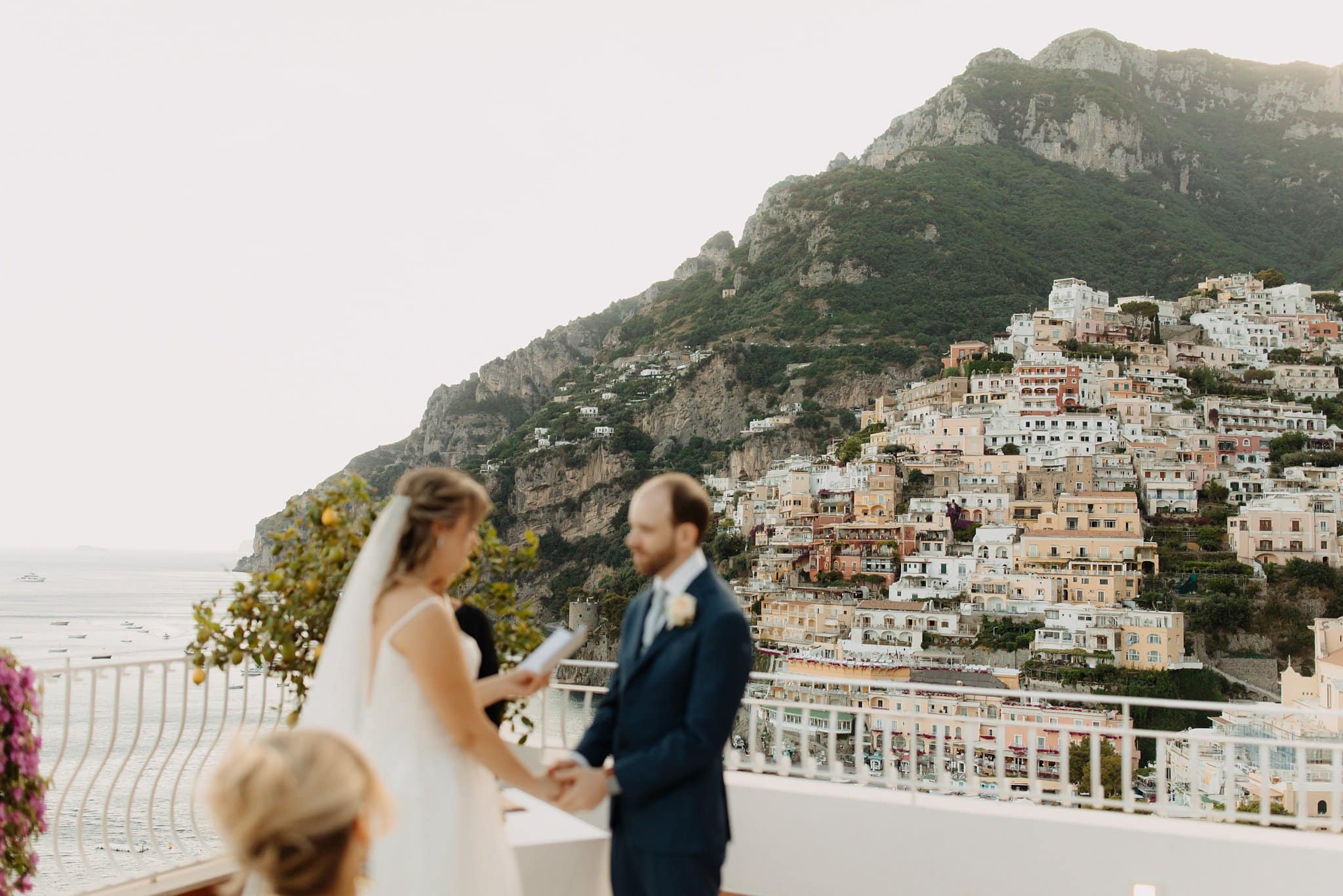 Romantic elopement in Positano, Italy