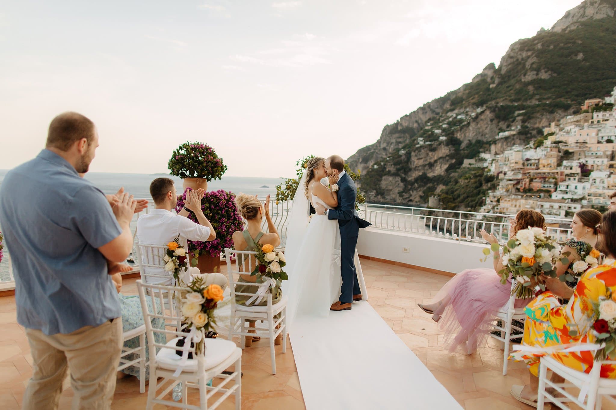 Romantic elopement in Positano, Italy