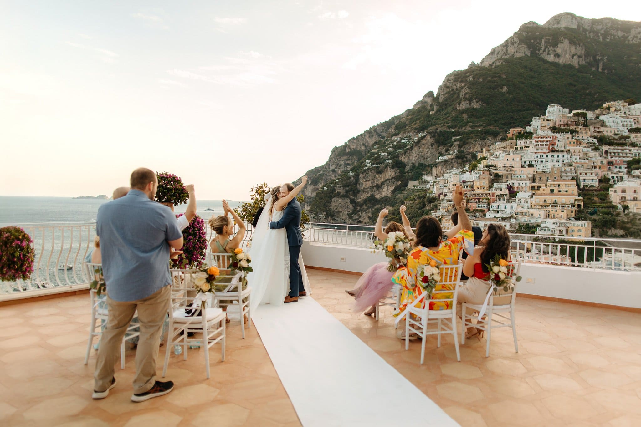 Romantic elopement in Positano, Italy