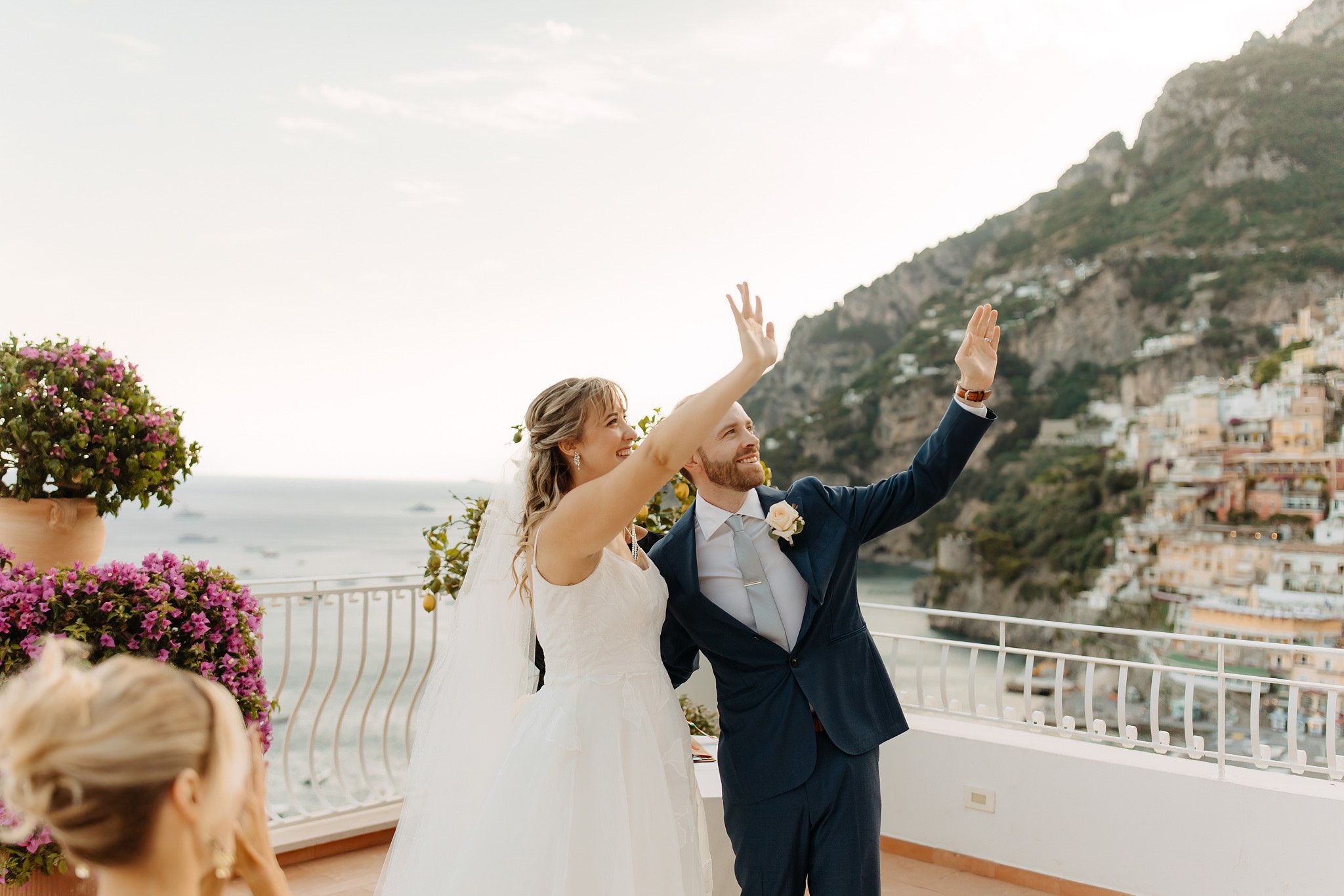 Romantic elopement in Positano, Italy