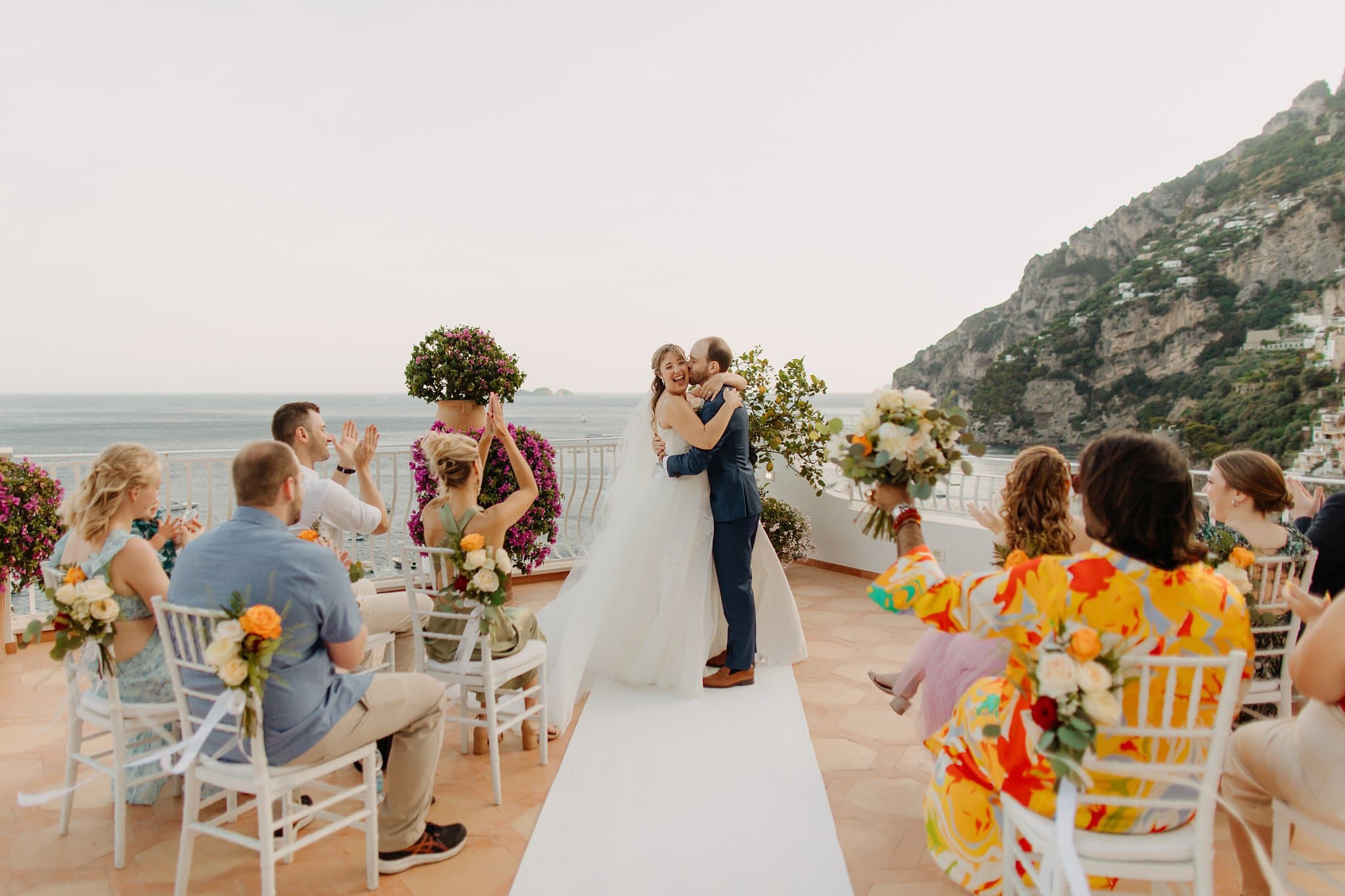 Romantic elopement in Positano, Italy