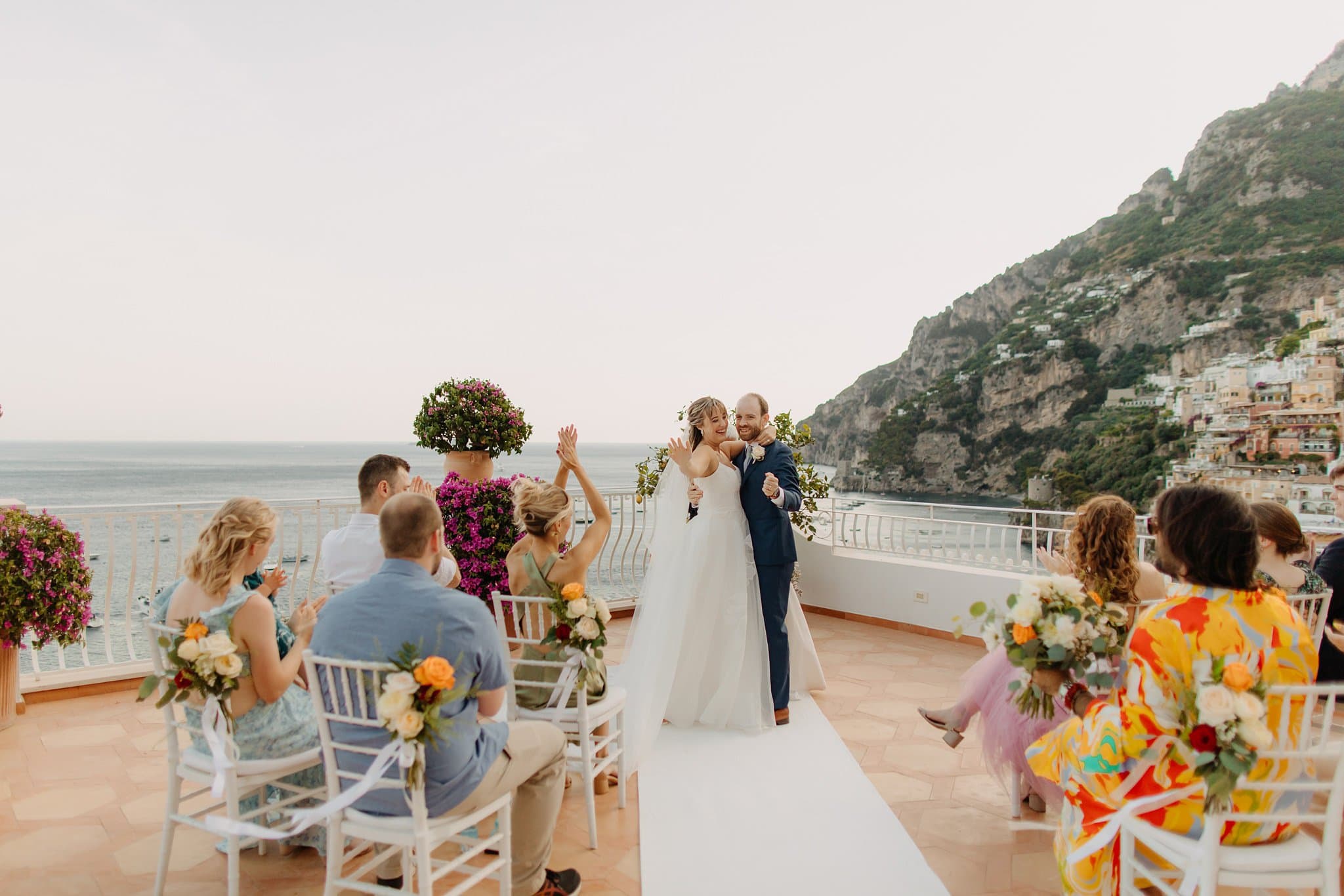Romantic elopement in Positano, Italy