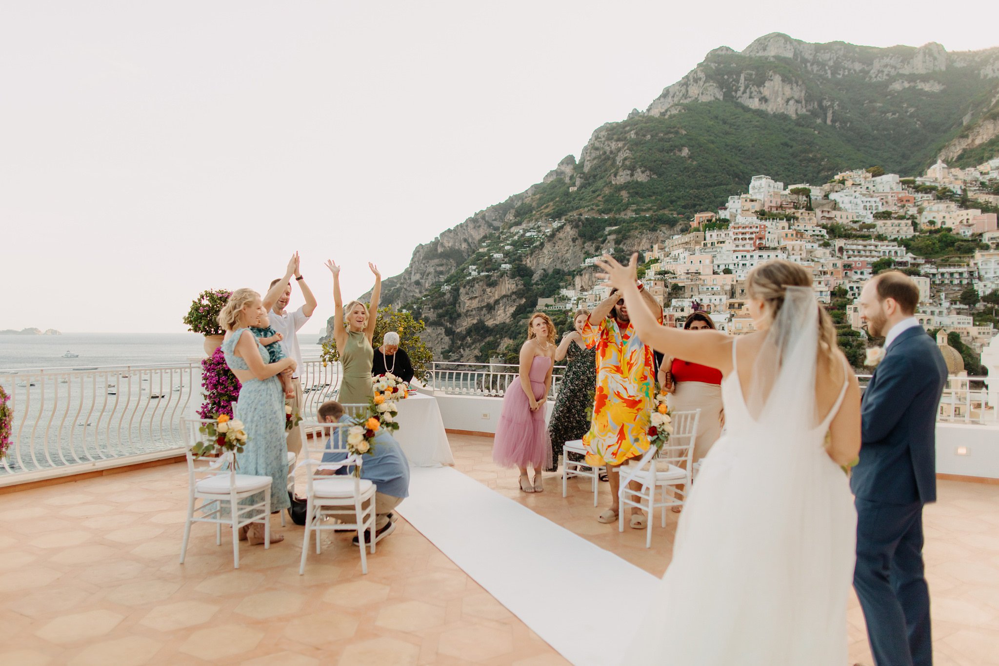 Romantic elopement in Positano, Italy